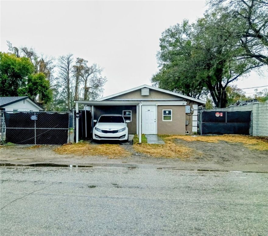 Auto Business area, C-3 use and residential duplex.