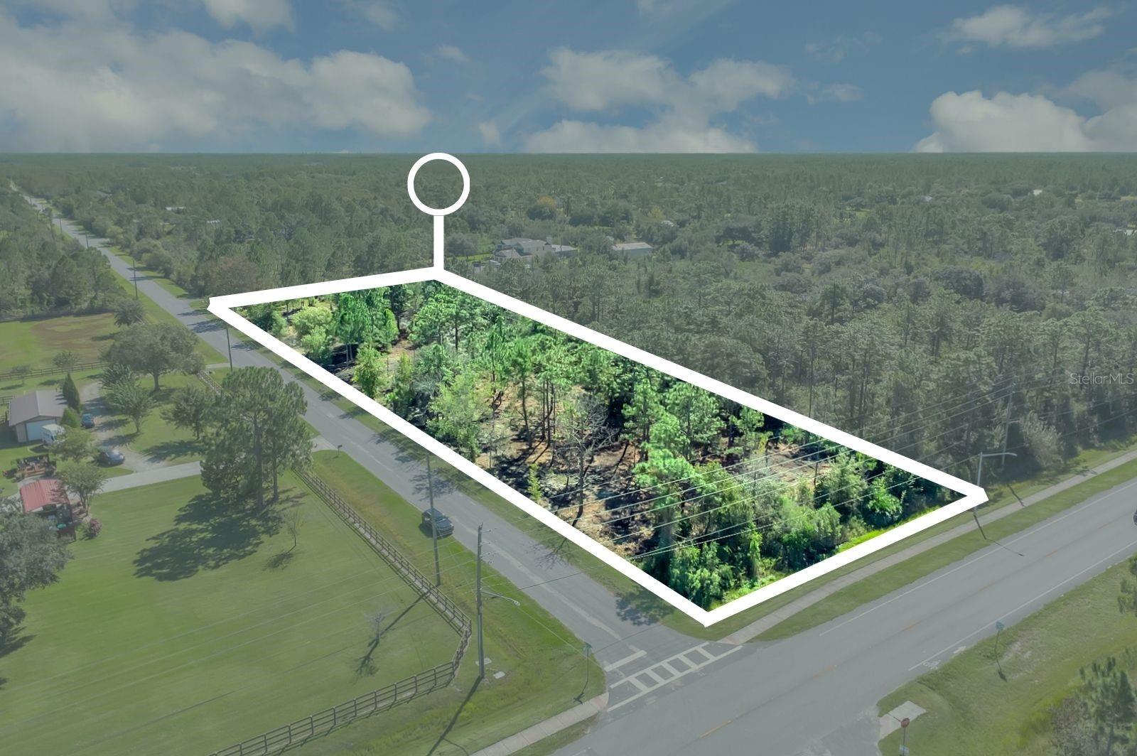 Welcome to Wedgefield Community!!! Wedgefield is a distinctive community in East Orange County that offers a blend of spacious living, natural surroundings, and proximity to Orlando and beaches, making it an excellent option for homebuyers seeking more than just a house. Wedgefield is near to Hal Scott Regional Preserve & Park, given the residents' opportunities for hiking, horseback riding, biking, wildlife viewing, fishing, etc. The community also offers a golf club with 18-hole course. Inside the clubhouse you will find The Wedgefield Grille bar and restaurant.  This corner lot offers 151' frontage on Bancroft Blvd. and 629' deep on Paddock St. (which is about 2.17 acres of land) to build your dream home.  The elementary and middle school is just walking distance from the lot.