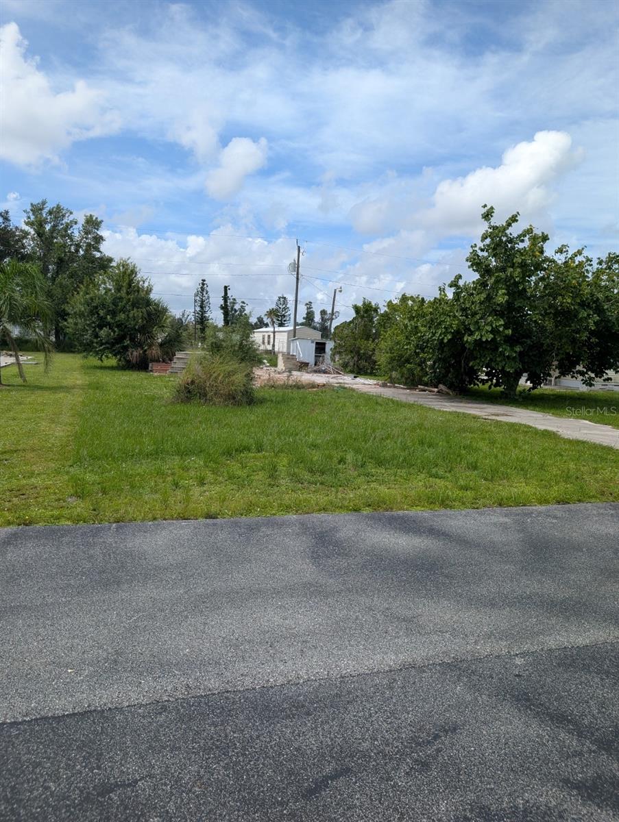 Vacant Lot previously had a mobile home