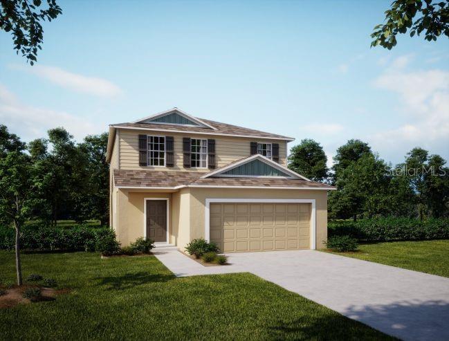 Under Construction. Known for its abundance of parks and the scenic Myakka State Forest, North Port offers residents a lifestyle filled with outdoor adventures and recreational opportunities. The city’s ideal location also provides easy access to shopping, dining, and top-rated schools, making it the perfect place to call home.
Introducing "The Lancaster", a stunning two-story home built on a prime corner homesite, and a gem within our Heritage Collection. This residence seamlessly blends timeless elegance with modern comfort, featuring an upscale paver driveway and entry walk, offering outstanding curb appeal.
Step inside to an inviting open foyer that leads you into thoughtfully designed living spaces. The main floor boasts a spacious open-concept layout, seamlessly connecting the modern kitchen, dining area, and great room. Upgraded impact windows throughout the home enhance safety and energy efficiency, while soft-close shaker cabinets with granite countertops in the kitchen provide both elegance and functionality. The kitchen is further enhanced by stainless steel appliances, perfect for culinary adventures and everyday gatherings. Ceramic plank tile flooring in the main living areas adds durability and style, and upgraded LED lights in the great room create a bright, welcoming atmosphere.
This home is thoughtfully designed with the highly desirable 4th bedroom and full bath located on the first floor, offering flexibility for guests or multi-functional use.
The second floor features a spacious loft area, ideal for a media room, office, or relaxation space, and is highlighted by designer railings that add a touch of sophistication. The master suite serves as a luxurious private retreat, complete with an ensuite bathroom featuring a walk-in tile shower with a shower enclosure, offering a spa-like experience. The master also boasts a spacious walk-in closet for ample storage.
The exterior of The Lancaster reflects the enduring charm of the Heritage Collection with architectural details that add character to the home’s facade. Driveway pavers and entry walk pavers enhance the overall curb appeal. The home is also equipped with an irrigation system for easy lawn maintenance and lush landscaping.
A 2-car garage and full screened patio complete the functional layout of this beautifully crafted home, offering ample space for parking, storage, and outdoor living.
Experience the perfect blend of classic design and modern amenities in The Lancaster, a home ideal for those who seek both style and comfort.