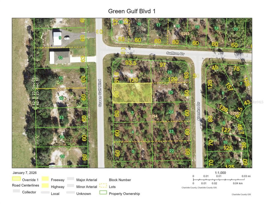 Vacant residential lot located on a paved road in the highly desired Tropical Gulf Acres (TGA) area of Punta Gorda. This property offers a quiet, low-density residential setting with no HOA and is surrounded by single-family homes and vacant parcels. Convenient access to US-41, I-75, downtown Punta Gorda, shopping, dining, and local amenities. Ideal opportunity for future residential construction or long-term investment.