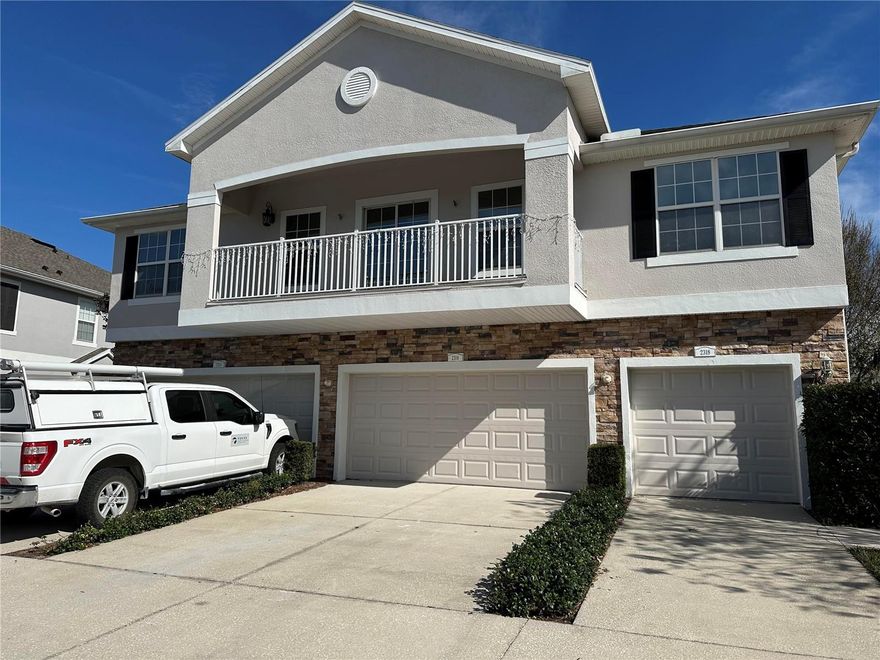 Unprecedented beauty combined with a serene atmosphere creates a truly unique place to come home to at the end of your day. Spacious, peaceful, large 2 bedroom, 2 bath, oasis with a split floor plan for privacy, and a 1 car garage for your convenience. Private entrance leads you up a welcoming staircase to your second floor paradise. Lots of open spaces welcome you to your dining room/living room combo. 10 foot ceilings throughout. Large living room area with electric fireplace. Dining area gives you ample space for 4, 6, or 8 chair table. Kitchen has a large, elevated countertop with eating space if needed. 36 inch maple cabinets throughout. Ceramic tiles in all wet areas. Breakfast Bar/Built in Desk. Large pantry. A Samsung Family Hub refrigerator that has a full touch screen  on the outside. A camera inside the refrigerator to view what's inside with a separate app from anywhere you are. Customizable screen allows you to put pictures, news cast, or anything else you want. Custom backsplash added to kitchen. A custom, stylish black sink with an extension faucet. Additional Night Lights have been installed in the kitchen and dining areas that allow you very relaxing dimmer lights inside. The Primary Bedroom is inviting and relaxing. 10 foot ceilings with large windows. Primary bathroom includes a large garden tub with a double sink vanity and ceramic tiled floors. Large guest bedroom on the other side of the home for additional privacy. An inside utility room inside the apartment with your washer and dryer easily accessible. The home comes with your own 1 car garage with 231 square feet and a door leading directly to your staircase. The community includes a very large heated pool. It has its own basketball court and barbeque area for your private enjoyment. Gated community near shopping, schools, banks, highways, restaurants, and anything else you might need. Do not let the holidays pass you by without securing your next beautifully private home in a community that has it all. Contact us directly for appointments to view. Do not wait.