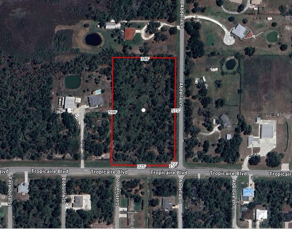208,316 SQ FT - ALMOST 5 ACRES CORNER AGRICULTURAL PARCEL CONVENIENTLY LOCATED ON TROPICAIRE BLVD AND ABDELLA IN NORTH PORT ESTATES . YOU CAN ENJOY THE RURAL LIFESTYLE WITH HORSES , CHICKENS AND MORE. SHORT DRIVE TO PARKS, AND SHOPPING . HIGHLY RATED SARASOTA COUNTY PUBLIC SCHOOLS. FLOOD ZONE X. NO WETLANDS.