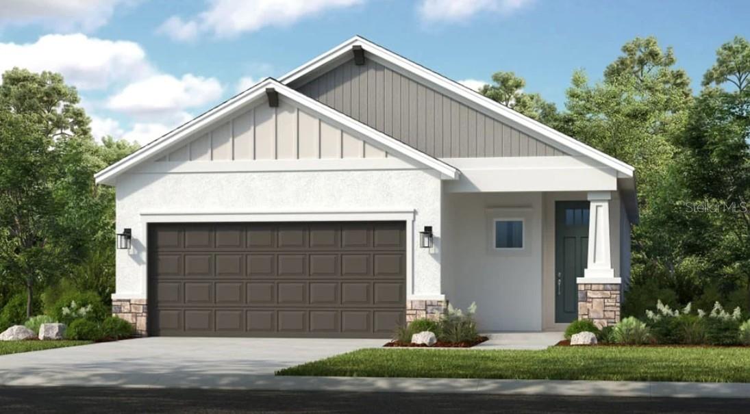 Under Construction. What's Special: Close to Greenbelt | East Facing Lot. New Construction – December Completion! Built by Taylor Morrison, America’s Most Trusted Homebuilder. Welcome to the Saint Vincent at 1002 Top Minnow Road in The Waters at Center Lake Ranch, located in a 2,050-acre master-planned community just south of Lake Nona in Osceola County. Conveniently tucked along the Narcoossee corridor, this natural gas community offers great value near Medical City. Residents enjoy a walkable neighborhood with multi-use trails, recreation areas, and conservation wetlands. The Saint Vincent model features 1,798 sq. ft. of open-concept living with 4 bedrooms, 2.5 baths, and a 2-car garage. The bright main areas include an L-shaped kitchen with shaker cabinets, and a kitchen island. The kitchen flows into the dining and great rooms, creating a warm, spacious feel. A private primary suite at the rear offers a peaceful retreat. Modern style meets comfort in this beautifully designed home. Additional highlights include: bedroom 4 in place of flex, single pocket door at primary suite, and tray ceiling package. Photos are for representative purposes only. MLS#O6344537