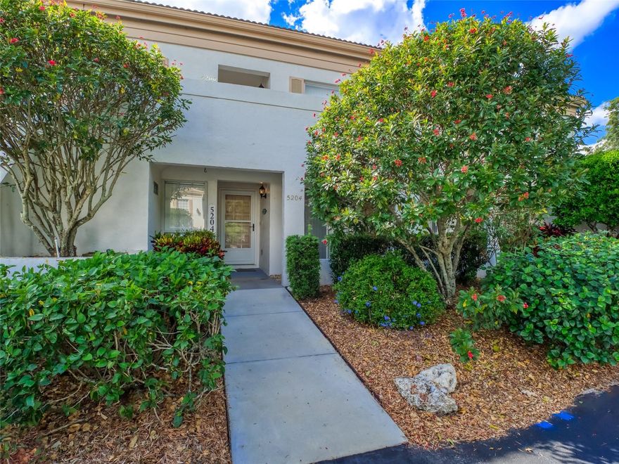 **Amazing FIRST-FLOOR Condo in the Meadows w/ Magnificent Lake & Golf Course Views** Offered TURNKEY FURNISHED - REMODELED, UPDATED & ALL NEW Coastal Casual Furnishings. Just bring a suitcase & enjoy life in Paradise! Painting in progress on building - complete refresh. Spacious Living Area in a Flexible & Year-Round FLORIDA ROOM w/ Sliders & Screens - to add more Living Space & more Extraordinary Views!! Sip morning coffee as you watch the birds on the Lake or drink evening wine w/ a Spectacular Sunset-Over-the-Water View. Wake up each day in a spacious, sun-filled Primary Bedroom Suite w/ Sliding Doors to the Florida Room & Lake Views. The En-Suite Dressing Room w/ Large Walk-In Closet leads to a separate Bathroom w/ Step-In Shower. The Open Living Room & Dining Room feature a wall of Sliders w/ access to the Florida Room - featuring Lake & Golf Course Views. The Kitchen offers abundant cooking space w/ updated Stainless Steel Appliances, Granite Countertops, Casual Dining Area w/ Sliding Doors to a front Patio/Garden. Second Bedroom is furnished w/ Twin Beds and enjoys easy access the Second Bathroom - with a Tub/Shower. Spacious Laundry Room has Storage Cabinets & side-by-side Washer/Dryer. Enjoy comfortable days & nights w/ New Ceiling Fans in Living Area, Bedrooms & Florida Room. Recently Painted Interior & New Water Heater 2023. This well-appointed home is SO comfortable - you won't want to leave! But, this is the PERFECT LOCATION to experience an outdoor Florida Lifestyle. Minutes from award-winning Gulf Beaches (Lido Key, Longboat Key, Siesta Key), downtown Sarasota (restaurants, shops, theatre, music, art) & UTC Center shopping & events. Take a dip in the Heated Wedgewood Community Pool – located just across the street. Residents also enjoy access to the Resort-Style Pool & Fitness Center at the Meadows Club. The Meadows community is situated on 1,650 scenic acres w/ 80 lakes & 13+ miles of walking/biking trails.