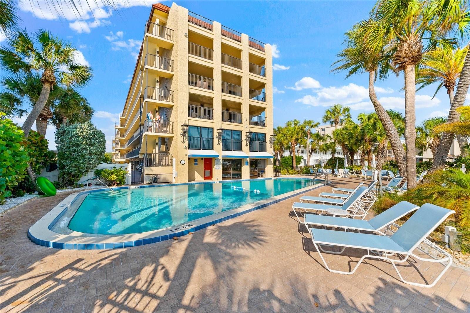 Beachfront Luxury Awaits at 101, El Presidente, Siesta Key located directly on the pristine silicon sand of Crescent Beach in the prestigious El Presidente complex. Step into coastal elegance and direct access with this beautifully remodeled two-bedroom, two-bathroom condo, 1766 sq ft gross living area, one of only 5 “Diplomat” models in this 48-unit Condominium. Considered a first-floor unit, 101 sits atop the dedicated parking area at ground level. A single short flight of stairs to your front door or elevator access. Perfect for families and guests, the dedicated raised walkways provide safe and secure access to the gulf side pool and beach access. The perfect beachfront retreat or investment property.
El President features exclusive gulf coast living, resort-style amenities: heated pool, tennis court, pickleball area, and a owner fitness center. The gated complex with professional on-site management, allowing weekly rentals for exceptional rental income potential.
Remodeled over the past 18 months in a contemporary, yet comfortable modern vibe, 101 updates feature a beautiful and large new kitchen, new appliances, granite countertops and an open attached private dining area for those special family and entertainment meals! Other updates include an upgraded electric panel service, new water heater (2022), all new furniture and large 85” TV in the main living room area. New master bedroom and Lanai furniture (2025).
Unit 101 experienced no damage not even a drop of water, from the recent storms. Following the storms, a new highly efficient HVAC system and air handling system was installed in December 2024. magnificent HURRICAINE WINDOWS AND GLASS DOORS (4 sets) WERE INSTALLED January 2025! Safe Efficient and Quiet peace – wow !
Location Location Location ! Conveniently located near the south bridge for easy and fast access on and off the Key, and a short 5-minute walk to grocery, dining options, and cup or bowl of the famous clam chowder at Captain Curts. Free trolly services are available to Siesta Key Village and it’s lively dining and shopping scene at the north end of the Key. Downtown Sarasota’s cultural attractions are only minutes away, featuring the Ringling Museum of Art and the Sarasota Opera House to name a few.
A partial assessment to support storm clean up efforts has already been paid, and the balance will be paid by the seller. A Milestone project has been underway well prior to the storms of 2024. Information and an update are available upon request.
Whether you are searching for a luxurious vacation home or a high-performing rental investment, Unit 101 at El Presidente offers the best of Siesta Key living.
Own a slice of paradise on the Gulf Coast! Call today for your private showing and experience this remarkable beachfront property firsthand!