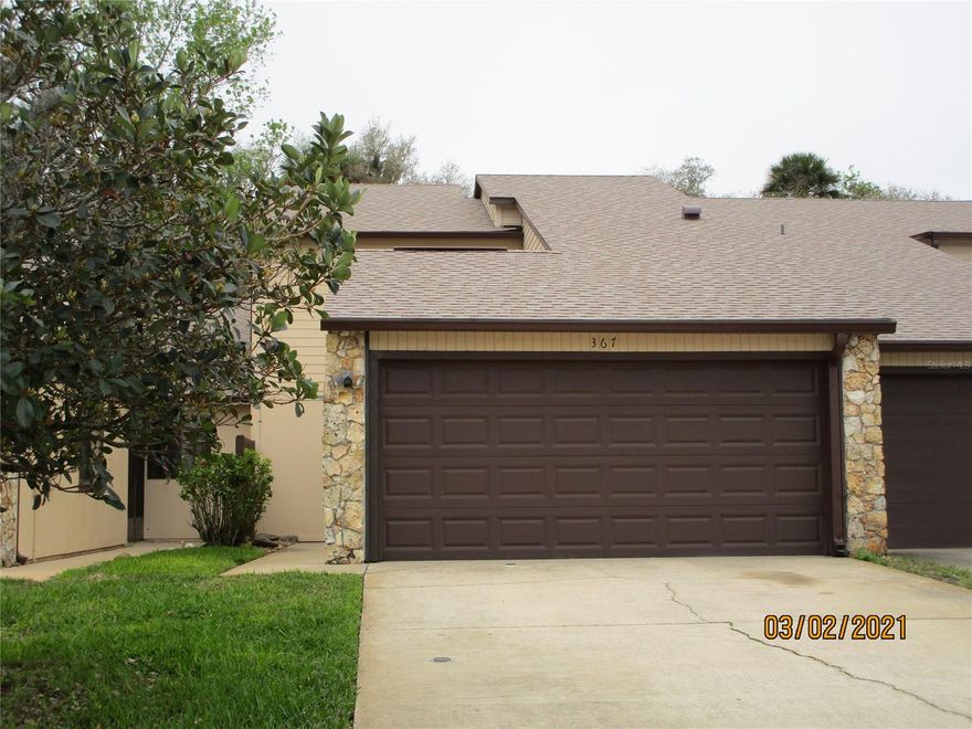 Nice unit in desirable Hidden Pines community!! 2BR 2.5BA plus 2 car garage with spacious 1,706 sq ft under air. Large Living/dining combo, vaulted ceilings, skylight. All tile downstairs. Ground floor Master suite with walk in closet. Nice size master bath with stand up shower. Plus a Guest 1/2 bath down stairs. Upstairs loft with large storage closet, perfect for an office or 2nd living area. Also upstairs is the 2nd BR, 2 large closets and a full bathroom! Enclosed back porch with open patio overlooking estuary, relax while grilling out on back patio or having your morning coffee. Washer/Dryer for your convenience in garage, owner will not repair or replace. Hidden Pines features gorgeous community pool, clubhouse and tennis courts. Excellent location near I-95 as well as shopping, the river and the beach. Don't miss this chance to live in New Smyrna Beach! Approved application, first month's rent and security deposit required. No Pets and No Smoking. Call Marcia or Tina for appointment to view, 386-423-2189