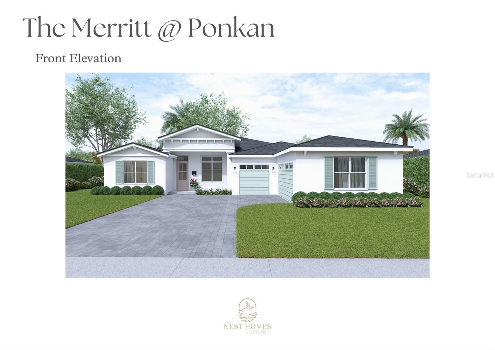 Pre-Construction. To be built. NEW CONSTRUCTION! Welcome home to Ponkan Reserve - Apopka's newest enclave of 14 luxury, semi-custom homes being developed by BASCAR and built by Nest Homes by Urban Purch. Not your typical new construction community, this developer is providing an elevated alternative with exquisite, high-end finishes, larger windows and doors, 10' ceilings first floor and "wellness features" such as in-house filtration system that improves your health as well as the air quality in your home. The "Merritt" floor plan being built on Lot 14 offers an open, spacious design with all bedrooms located on one level. This 4 Bedroom, 4 Bath home with 3 car garage includes an "in-law suite" with separate entrance. You will be impressed by the wide entry foyer and tall windows that allow sunlight everywhere. To the right of the foyer is a bonus/flex room that can be used for an Office, Den or even formal Living Room. The foyer leads you through to the Great Room with views of the lanai and landscaped rear yard. There is still time to add an optional fire place to the Great Room or an optional swimming pool to the rear yard. The gourmet Kitchen opens to the Great Room and Dining Room and was designed for larger family gatherings or entertaining friends. The Kitchen features 42" wood cabinets, quartz counter tops and stainless steel appliances. The Kitchen island allows plenty of room to have more than one cook in the Kitchen. The spacious Master Bedroom is the perfect space to unwind at the end of the day. You can pamper yourself in the ensuite "spa-like" Master Bathroom in the large master shower. The two additional bedrooms are larger than you would find at most new construction communities and both have ensuite baths. The fourth bedroom is included in the "in-law" suite which has its own living room area and private entrance. This home is still in the pre-construction phase and there is still time for you to make changes to the interior options and finishes. Call the listing agent to schedule an appointment so that you add your personal touches to this home. There are several floor plans available at Ponkan Reserve please call listing agent for a digital copy of our "Look Book' which features all of our available floor plans and standard specifications.