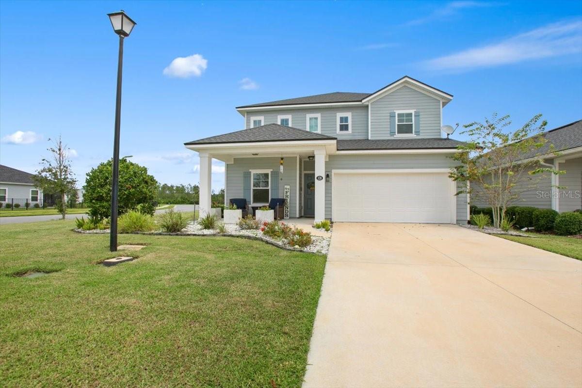 Grand Landings is Palm Coast's premier gated community, loved for its resort-style amenities zero-entry pool, fitness center, dog park, and scenic walking trails. Built in 2022, this move-in ready home offers a dedicated first-floor office — ideal for working from home. The open main level features a chef-inspired kitchen with quartz countertops, a large center island, stainless appliances, and 42'' cabinetry, all flowing seamlessly into the dining and living areas. Triple sliders lead to a covered lanai overlooking the pond and preserve, creating a peaceful backdrop for morning coffee or evening gatherings. Upstairs, all bedrooms are conveniently located together, along with a versatile loft that's perfect for movie nights with the kids, a play area, or a homework space while parents entertain downstairs. The spacious primary suite features a walk-in closet and spa-like bath with dual vanities and an oversized shower.
NO CDD | LOW HOA | PRE-INSPECTED | UP TO $4350 TOWARDS CLOSING COST & PREPAIDS
Up to 1% ($4350) cash at closing towards closing costs and prepaids when using preferred lender. Inquire with listing agent on terms and conditions.