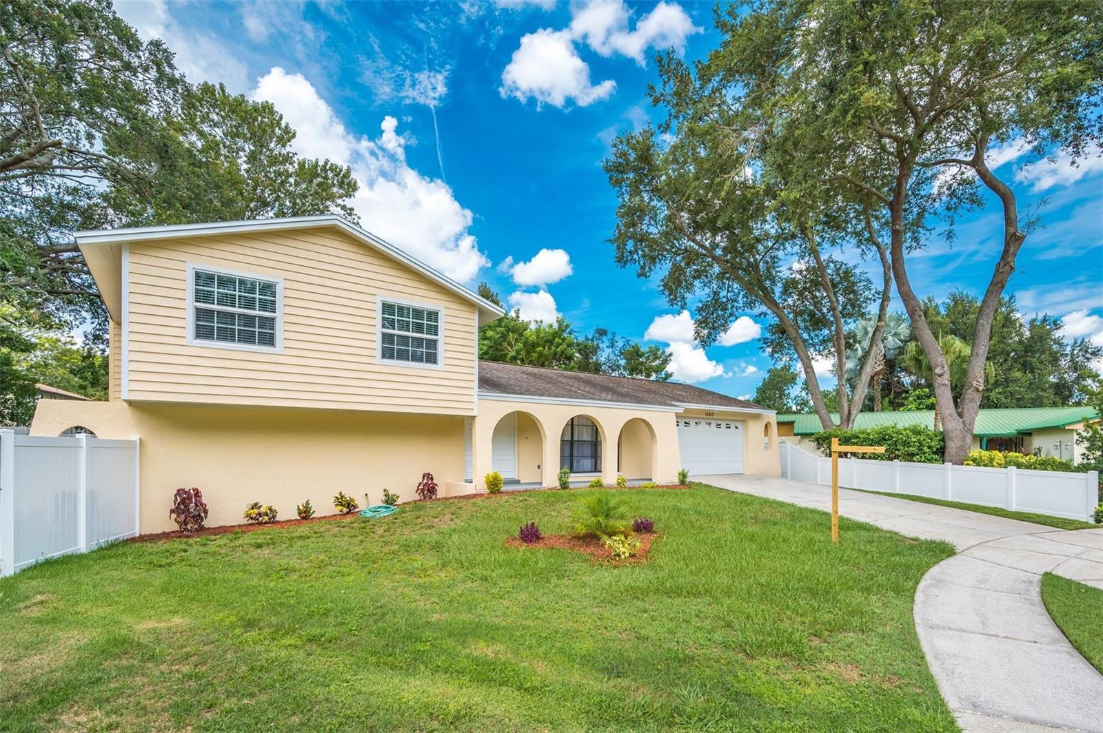 One or more photo(s) has been virtually staged. NEW ROOF 02-19-2023 APARTMENT IN THE YARD WITH FULL KITCHEN AND FULL BATHROOM Ready to use GYN.!!!! OWNER MOTIVATED TO SELL COMPLETELY REMODELED, 4 bedroom,3 full bath,2 car garage open kitchen with granite countertops and new stainless-steel appliances opening into the great spacious room .NEW A/C, NEW W/H, AND NEW FLOORS, FRESHLY PAINTED. Conveniently located to schools, shopping, dining, Citrus Park mall, Upper Tampa Bay Trail, Tampa International Airport, Downtown, and the Veterans expressway. Do not think twice. This can be your family's dream house