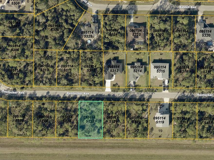 Discover a great opportunity to build in one of North Port’s growing residential areas with this vacant lot on Rentscher Ave. Surrounded by continued development and new construction, this homesite offers excellent potential for a future custom build or investment property. Enjoy the quiet setting while still being close to shopping, schools, parks, and major roadways.

An additional parcel on the same street is also available, offering even more flexibility for builders, investors, or anyone looking to secure multiple lots in a high-growth area. Purchase one or both to maximize your opportunities in this rapidly developing community.

Don’t miss your chance to own land in one of North Port’s most promising neighborhoods.