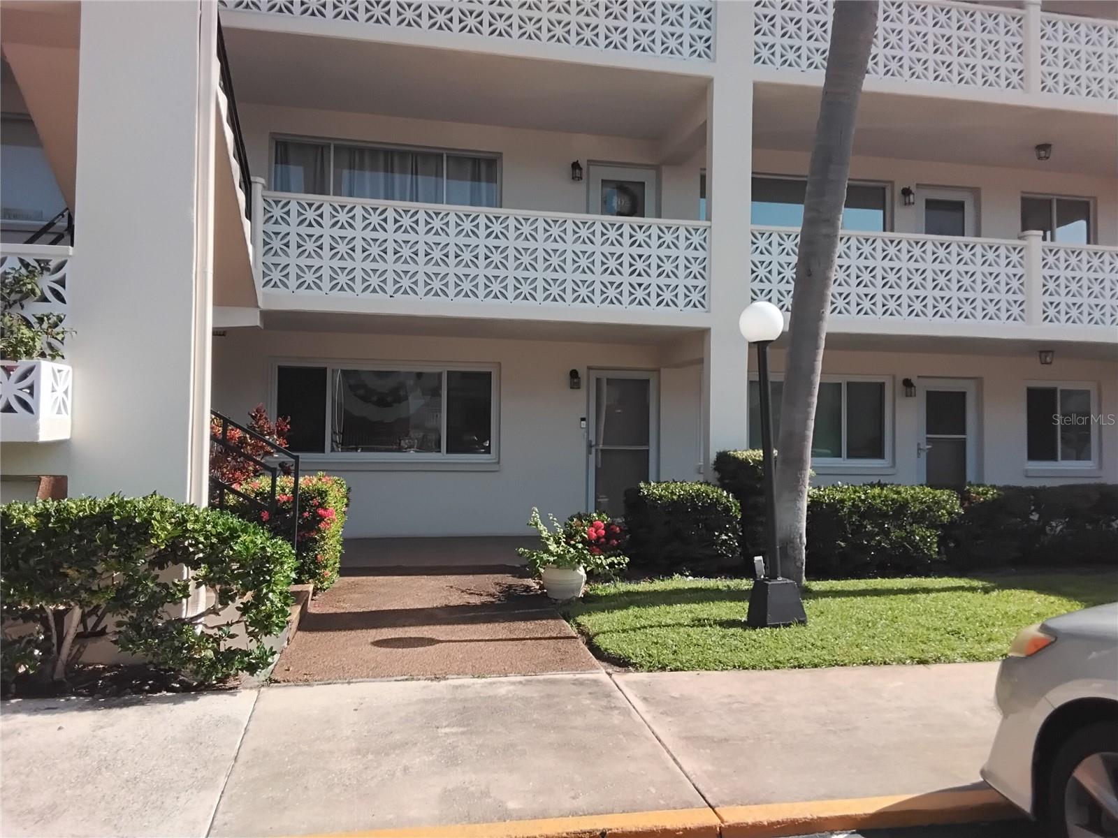 Furnished seasonal one bedroom one and a half bath in a 55+ community. Great location easy access to the beach, airports and baseball stadium. This is a spacious comfortably furnished one bedroom. Assigned carport parking. First floor unit. Heated pool, clubhouse, shuffleboard and beautifully landscaped grounds.