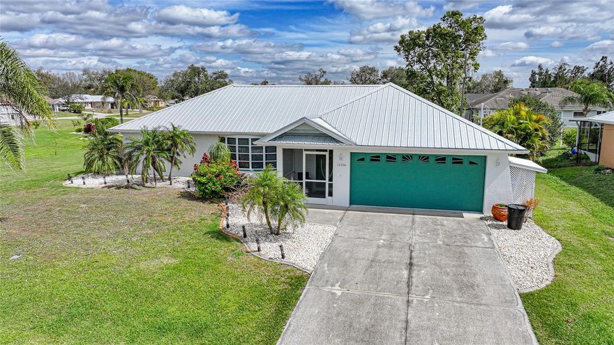 This immaculate 2-bedroom, 2-bathroom home in Sunnybreeze is everything you’ve been looking for—seriously, just pack your bags and move in! Built solid with concrete block and topped with a brand-new 2024 metal roof, this home is as low-maintenance as it gets. Inside, you’ll find newer flooring throughout, an open floor plan that’s perfect for hosting, and a bright, spacious kitchen with tons of counter space, a breakfast bar, and a cozy nook to enjoy your morning coffee. The vaulted ceilings in the living room make it feel even bigger, and the Florida room? Oh, it’s a showstopper—with wall-to-wall windows, you’ll get sunshine all day long. But wait, there’s more! Living in Sunnybreeze means you have access to the neighborhood boat ramp and picnic area, so weekend adventures on the water are practically mandatory. Plus, you’re positioned perfectly between Punta Gorda and Arcadia, meaning easy access to I-75, top-notch medical facilities, beautiful parks, and all the best restaurants in Southwest Florida. This home is clean, bright, and move-in ready—don’t miss your chance to snag this gem before someone else does! Call today!