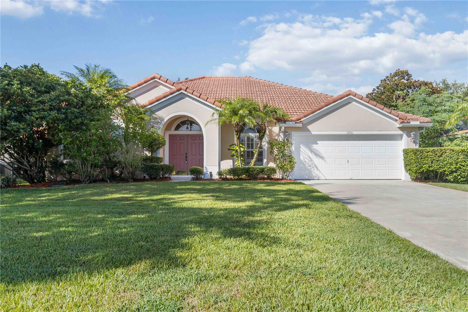 One or more photo(s) has been virtually staged. Welcome to this well-maintained 4-bedroom, 3-bathroom home located in the gated community of Glenmuir. This traditional-layout residence offers a blend of classic elegance and modern comfort. Step inside to discover beautiful hardwood and tile flooring that flows seamlessly throughout the home.
The heart of this home is its inviting living spaces, featuring both formal and casual areas perfect for entertaining and everyday living. The kitchen is a chef's delight, boasting ample cabinet and countertop space, a convenient island, bar seating, and a sunny breakfast nook overlooking the pool area. A flexible bonus room or study at the front of the home can be used as a home office, gym, or playroom.
The private primary suite is a true retreat, offering direct access to the screened-in lanai and pool and an ensuite bathroom features a separate shower, a relaxing garden tub, and a dual vanity. The spacious secondary bedrooms provide comfort and privacy for family and guests.
Step outside to your private oasis, where a screened-in lanai encompasses a sparkling pool and spa, surrounded by a paver patio—the perfect setting for outdoor gatherings and relaxation. The fenced-in green space offers a secure area for play and pets.
This home features a number of upgrades include new HVAC, Water Heater, Water Softener, Washer & Refrigerator, Gutters and fresh paint in the primary and guest bedrooms. Located in a prime Windermere location, this home combines security of a gated community with a great location and easy access to highways, schools, shopping and more. Don't miss the opportunity to make this exquisite property your own.