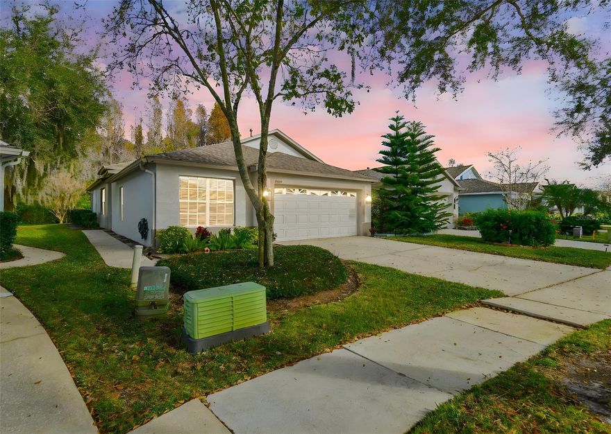 Welcome to 19204 Weymouth Drive, where fresh, clean, and an undeniable sense of pride is evident in every corner, including a NEW A/C (2025) system for added comfort and peace of mind. This well maintained villa offers THREE FULL BEDROOMS, two bathrooms, PLUS A DEN, OFFICE that has been used as a 4th bedroom, along with a two car garage. The exterior has been recently painted, with maintenance covered by the association, adding to the ease of ownership. Nestled within the gated community of Weymouth in Oakstead, this neighborhood is known for its quiet streets and highly rated schools. Balancing privacy and community living, it captures the charm of effortless, maintenance free living. Community amenities include a clubhouse with two party rooms, pool, three tennis courts, a volleyball court, a playground, a ball field, a basketball court, a fitness center, and scenic walking trails. The villa features a well designed split and open concept floor plan with an abundance of natural light, high ceilings, new stylish light fixtures, ceiling fans, and recessed lighting that enhance the ambiance throughout. Near the front entrance, the flexible den, office, previously utilized as a 4th bedroom, is centrally located and accessible through French doors, making it ideal for a bedroom, office, playroom, or gym. Enjoy a blend of comfort and durability with newer carpeting in all rooms, complemented by tile flooring throughout the main living areas. The family, dining room combo opens seamlessly to the kitchen, which features an eat in breakfast bar, newer sleek stainless steel appliances including a gas range, microwave, refrigerator, and dishwasher, as well as 42 inch cabinetry with matte black hardware that perfectly complements the fixtures. Tranquil views pour in through the dining room’s expansive window, accented by wall sconces that cast a warm glow. Just beyond the kitchen, a versatile nook offers flexibility as a sitting area or workspace, overlooking nature and the nearby pond, with patio access through a three pane sliding glass door. The patio provides private yet unobstructed views of the rear conservation landscape. The primary bedroom is thoughtfully separated from the main living areas and guest rooms and includes a walk in closet and en suite bathroom with dual sinks and a walk in shower. Relax in the cozy window nook while enjoying peaceful conservation views, you may even spot local wildlife. On the opposite end of the home, the guest bathroom has been tastefully updated with a new vanity, stone countertop, faucet, mirror, and light fixture. The two guest bedrooms are conveniently located nearby and feature newer carpeting and ceiling fans. A centrally located laundry room adds everyday convenience. Ideally situated near State Road 54 (5 mins), Veterans Expressway (18 mins), shopping (5 mins), restaurants (5 mins), and more, this move in ready home is not to be missed.