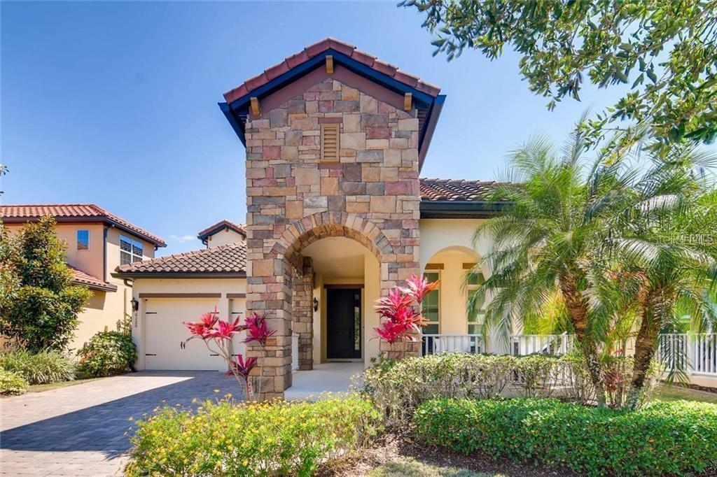 In the center of Windermere, beautiful swimming pool and pond view, you can see Disney fireworks when you are in the rear patio screen at night. Totally three master bedrooms, one is downstairs another two master bedrooms upstairs. Lawn and private swimming pool maintenance $190/month need to pay with the rent.
