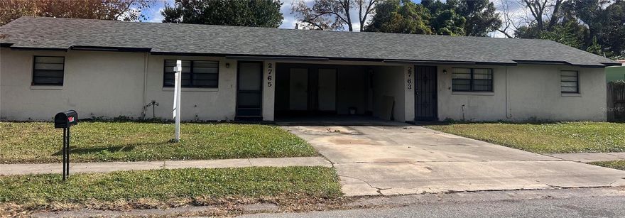 PRICE REDUCTION & SELLERS MOTIVATED!!  Come check out this income producing College Park duplex!  Two 2 bedroom/1 bath units with carports and private laundry/storage rooms for 2763 and 2765 Coolidge Avenue.  Located in pristine College Park & close to everything!  Each unit is 750 square feet with ceramic tile flooring.  Quiet neighborhood and great school district. The tenants have moved out so there are easy showings.  The duplex needs a little TLC and upgrades, but it is a "DIAMOND IN THE ROUGH" and could be your new "GEM" rental property!!