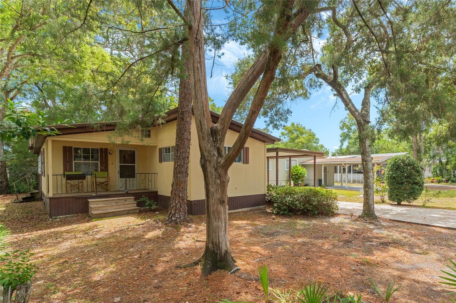 Welcome to 236 Peppertree Court, nestled in the heart of a vibrant 55+ gated community in Lake Mary. HOA includes internet & cable. This low-maintenance home offers the perfect blend of comfort and convenience, ideal for those seeking a tight-knit neighborhood. Enjoy a wealth of amenities including two sparkling pools, a spacious clubhouse, recreational areas, shuffleboard courts, tennis/pickleball courts, and beautiful trails for walking with friends and pets. Plus there is also an area to store RVs, boats, and trailers for a small fee. The Forest is minutes from shopping, restaurants, healthcare, I-4, Sunrail train station, and less than 45 min to the beach. For our more active folks, the Seminole Wekiva Trail is just outside the neighborhood and has 14 miles to explore! Whether you’re relaxing by the pool or socializing with neighbors, this community provides an exceptional living experience tailored to your needs. The home has an open floor plan with a spacious living room plus an oversized Florida Room. The chef of the will enjoy the kitchen which boasts stainless steel appliances and ample counter space and cabinetry. Enjoy the 14' x 31' expansive carport and the tranquil cul-de-sac lot in a private & quiet neighborhood. Come enjoy the amenities and nature that The Forest has for you!
