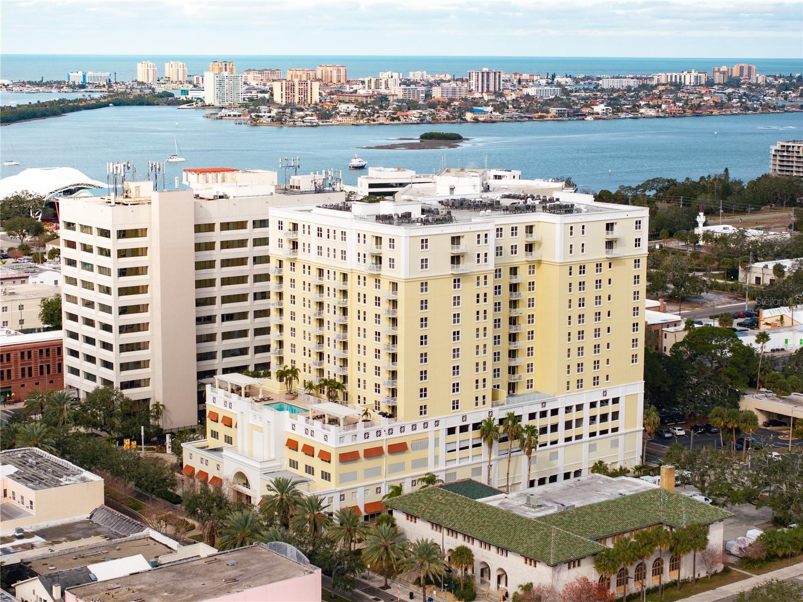 DOWNTOWN CLEARWATER. RARE PENTHOUSE FOR RENT IN BEAUTIFUL STATION SQUARE! Wonderful opportunity to live in an incredible spacious penthouse in sough-after Station Square condominium in Downtown Clearwater; 15th floor with amazing views to the city! The interior features offer extremely spacious open floor plan, large kitchen with high-end stainless steel appliances, huge (really huge!) master bedroom suite, another true and large bedroom, PLUS an 11x15 office/den that can be used as a full 3rd bedroom! Plenty of storage throughout the unit and walk-in laundry room. Ceramic tile in all wet areas, granite counter tops, double sinks in master bath, beautiful engineered floor in all living areas and two assigned parking spaces in the gated parking garage. Luxury kitchen with top grade appliances. This unit is on the 15th floor with beautiful views over Tampa Bay, looking East. The community is located on Cleveland Street which has become a tree lined, two lane street with wide sidewalks that provides a comfortable downtown living environment, walk to the restaurants & theater district and to the new million dollar waterfront park. Bike or take the trolley to the Beach! This coastal urban fusion of calming Florida sun, Gulf of Mexico waters and urban lifestyle is the perfect Clearwater home. It's all at your doorstep at Station Square. Also offered for SALE under MLS# TB8358873