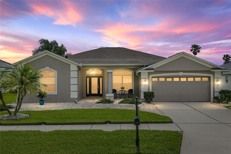 A sprawling flexible floor plan, a sparkling saltwater pool, a 2023 roof, and a low HOA are just a
few reasons why this expansive 4 bedroom, 3 bath, 2 car garage home is a stand out choice in
the centrally located Thousand Oaks East community. Arrive to sidewalk lined streets, low
maintenance landscaping, and a welcoming covered front porch. When you step inside the
views and flexibility are immediately showcased. You can see right out to the pool through a
set of sliding glass doors in the roomy 12x19 formal dining room that opens up to the formal
living room with ease. This room features a touch of elegance with a decorative tray ceiling and
a ceiling fan with upgraded lighting. The entertainer’s haven awaits nearby in the combined
chef’s kitchen and family room space. Here, open sightlines and sliding doors to the pool deck
create an amazing hosting experience where indoor and outdoor living can effortlessly blend
together. The kitchen features a central island with breakfast bar seating, stainless steel
appliances including a 2026 microwave, a built in desk nook, pantry storage, and abundant
countertop space for prepping meals! The primary suite is a truly special retreat offering a
spacious bedroom, an office or nursery nook that has pool access, two walk-in closets, and an
ensuite bathroom with two separate sinks, a soaking tub, and a walk-in shower. Bedrooms 2
and 3 each offer tile flooring, ceiling fans, and they are located near the home’s second full
bathroom with a tub/shower combination. Near the rear of the home, the 4th bedroom sits near
the 3rd full bathroom that has access to the pool- an ideal guest suite! Head outside to where
your own personal Florida oasis unfolds. The generous paver pool deck features multiple
lounge areas that overlook the saltwater swimming pool with waterfall features, a Pebble Tec
finish, and a 2026 variable speed pool pump. Relax the days away pool side in the fully fenced
backyard, or take advantage of the central location; just a short drive to local shopping centers,
restaurants, entertainment, and more. Call us to day to schedule your private showing!