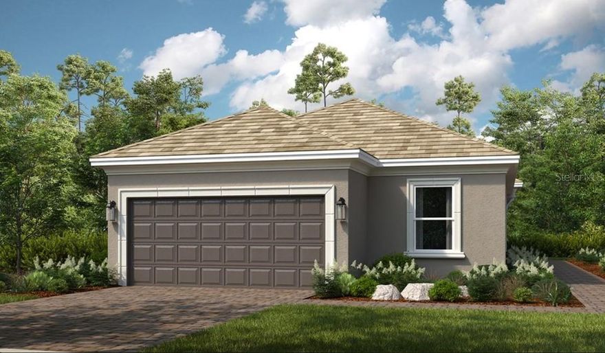 Under Construction. What's Special: Oversized Garage | Golf Course Community | Single Level Living. New Construction - June Completion! Built by America's Most Trusted Home Builder. Welcome to the Arezzo at 14541 Derna Terrace in Esplanade at Azario Lakewood Ranch! This beautifully designed new villa welcomes you through a side entry into an open and spacious layout made for easy living. The designer kitchen overlooks the dining area and inviting great room and features white shaker cabinets, quartz countertops, and cushion close doors and drawers for a polished finish. Luxury vinyl plank wood tone flooring runs throughout the main living areas and is complemented by crown molding for an elevated touch. Sliding glass doors lead from the great room to a covered lanai with a screened patio, perfect for relaxing outdoors. The primary suite offers a private retreat with a well-appointed bath and a two-sided walk-in closet, while two secondary bedrooms, a full bath, a dedicated study, and a conveniently located laundry room round out the home, all enhanced by whole house impact windows. Additional Highlights Include: Study with pocket doors in place of flex, extended screeded patio, 8' interior doors, tray ceiling package, 4' garage extension, and additional sink at secondary bath. Photos are for representative purposes only. MLS#A4689411

Resort-Style Living in Esplanade at Azario Lakewood Ranch, the perfect blend of relaxation and recreation! Enjoy the heated resort-style pool, state-of-the-art fitness center, and energizing aerobics classes. For outdoor enthusiasts, there are pickleball courts, scenic trails, Vitality Park, and if golf is your game, you'll love Esplanade's 18-hole championship course! Unwind with a facial massage or by the fire pit after a workout. Exclusive amenities like a Wellness Center, Culinary Center, and sports courts ensure there's something for everyone, whether you want to stay active or relax in style.