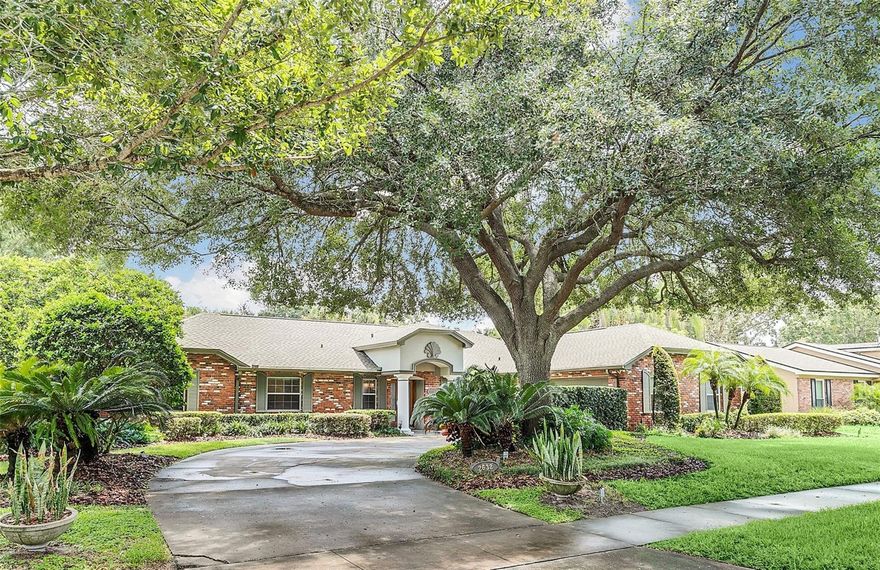 Charming traditional ranch located in the desirable “Hills” neighborhood of Winter Park! Step into a welcoming foyer that opens to a spacious floor plan accented by mid-century glass block dividers. The comfortable family room features an entertainment wall, a wood-burning fireplace, and a seamless connection to the well-designed kitchen with a peninsula island. Generous, ceiling-height maple cabinetry provides excellent storage, and the built-in oven and microwave add convenience. Just off the kitchen are the laundry room and powder bath, with direct access to the garage. The current garage has been divided to make a space for an office/flex space which can easily be removed if desired. The dining room offers a full wall of maple built-ins with display shelving and lower storage cabinetry. French doors lead to the covered lanai and pool area. Down the main hall you'll find the hall bath with double sinks and a glass-enclosed tub, along with the primary suite and three additional bedrooms. The spacious primary bedroom features French doors to the pool, a spacious bath with walk-in shower and soaking tub, the custom walk-in closet is just off the bath. The backyard is privately fenced with a block/brick wall surrounding the open pool and expansive lanai. Recent updates include a 2022 roof, 2018 AC, re-plumbing, a tankless water heater, and a propane tank.
Located in a fantastic neighborhood zoned for top-rated Maitland/Winter Park schools!