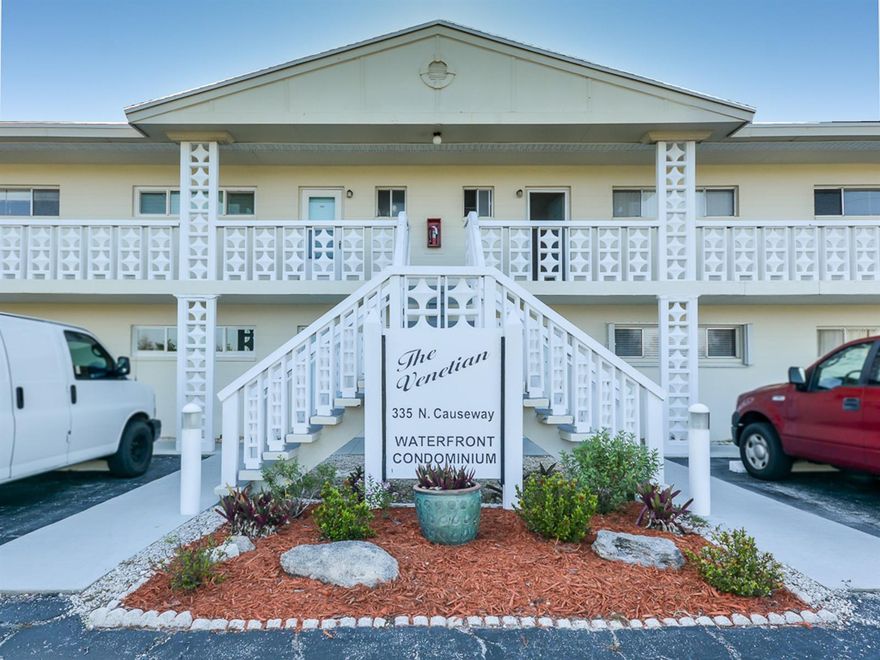 Tastefully renovated rarely available first floor unit in the Venetian. Beautiful travertine marble flooring throughout, crown molding, new ceiling, duct work and insulation. Handcrafted Brazilian cherry and walnut kitchen. Deep water canal steps away, boat slips available to lease. Condo comes with a 1 car carport attached to the building with extra guest parking close by. The community features a swimming pool, shuffleboard, clubhouse and dock all surrounded by beautifully manicured landscaping. Locked bike and kayak storage available. The Venetian is located on the North Causeway, conveniently located within walking distance to Flagler Avenue and Canal Street where you can enjoy shopping, restaurants and live entertainment. ;Water: City