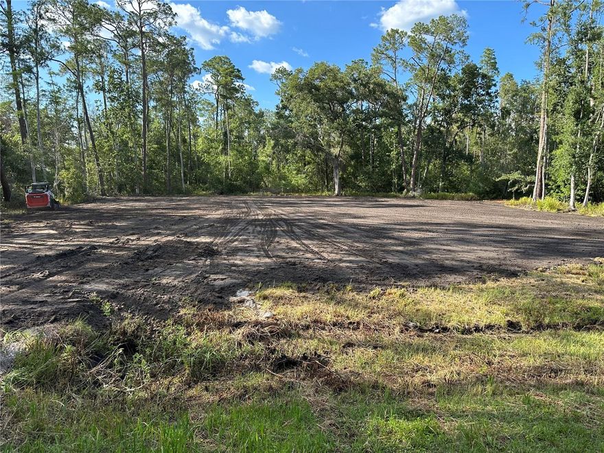 UPDATE- 62 TRUCK LOADS of fill dirt brought in to level out property!! Are you looking for quiet country living on dead-end street?  You will find this 5 acres of land to build your dream home.  Almost an acre has been cleared for your favorite builder to create your custom dream home.  This land is also zoned for horses and cattle.  You have easy access to both Dade City and Lakeland plus the widening to four lanes on North 98 with quick get away to I-4.  Quiet living, not far from shopping, dining, and schools.  Check out this great property today and see what possibilities you can come up with.