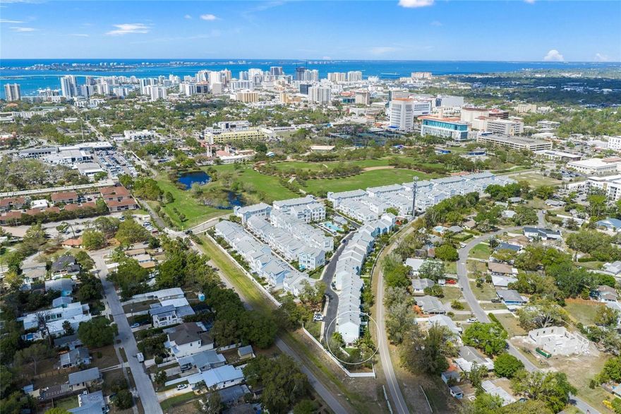 This is the one * WELCOME TO YOUR BEAUTIFULLY DESIGNED SINGLE FAMILY HOME IN RARELY AVAILABLE PAYNE PARK VILLAGE, IN THE HEART OF DOWNTOWN SARASOTA * If you want PRIVACY this home is for you! * SPACIOUS BACKYARD with a Covered Lanai * Custom Landscaping with Coconut Palm and 3 sitting areas to relax in your slice of paradise * Outdoor Shower * Plenty of room to add an outdoor grill * Your backyard gate is just steps away to The Legacy Trail * This is a ONE OF A KIND SETTING and definitely a PREMIUM UPGRADED LOCATION * No neighbors on 3 sides * Dead end street with no through traffic * Built in 2021 with HURRICANE IMPACT GLASS WINDOWS & DOOR, this home has been THOUGHTFULLY REIMAGINED BY THE CURRENT OWNER with NEW Quartz Countertops, NEW Paint, NEW Custom Designs Throughout, NEW Restoration Hardware Lighting – the list goes on & on * Chef’s Kitchen showcases UPGRADED Thermador Stainless Steel Appliances, Built-in Oven, Separate Cook-top, and Wine Cooler * The Kitchen is open to the Great Room & Dining Room * You will enjoy an ABUNDANCE OF NATURAL LIGHT with additional windows since this is an END UNIT HOME * 3 Bedrooms & 3.5 Baths * Wood Floors * 3 Levels * A true Primary Retreat with Pecky Cypress Ceiling & a Spa-style Bath featuring a Free-standing Tub, Walk-in Shower, Dual Vanities & SPACIOUS Walk-in Closets * A very nice Laundry Room with additional counter-space * Private Setting * 2 Car Garage on a dead end street * You will NOT find another home like this at this price * LOW HOA FEE * NO CDD FEE *

Living in Payne Park Village places you in one of Sarasota’s most vibrant & centrally located neighborhoods, where urban convenience meets expansive green space and is nearby the popular Legacy Trail. Residents enjoy exclusive access to a private community amenity center with a Heated Pool and Spa, while Payne Park itself offers tennis courts, pickleball, disc golf, skate park & a playground. With downtown Sarasota’s dining, arts, and cultural destinations moments from your door, this home offers a rare balance of city living, outdoor freedom, and low-maintenance luxury. * One look & you’ll fall in love *