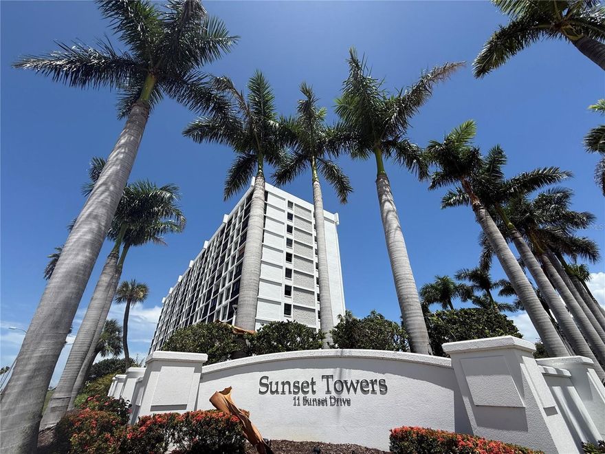 UNMATCHED WATERFRONT VIEWS & Premier Sarasota Location – Turn-Key Furnished
Welcome to Unit 502 at Sunset Towers—an exceptional high-floor waterfront condo offering breathtaking, panoramic views of Sarasota Bay, the iconic Ringling Bridge, and glowing Gulf Coast sunsets. Facing west, this residence captures some of the most desirable vistas in the entire building. Whether you're looking for a move-in ready home, a fully furnished seasonal getaway, or a savvy rental investment, this turn-key unit delivers flexibility and value.
Step inside to a light-filled layout that maximizes views from nearly every room. The spacious living and dining area flows seamlessly to a private balcony—perfect for enjoying coastal breezes and front-row sunset shows. Both bedrooms are generously sized. The home is ready to enjoy as-is, or primed for your personal updates and design vision.
Sunset Towers is a pet-friendly, well-maintained community located directly on Sarasota Bay. Residents enjoy resort-style amenities including a heated saltwater pool, private beachfront area, kayak launch and storage, elevated sun deck, fitness center, and covered parking. The building has passed its milestone inspection and is managed with care and attention to detail.
From this ideal location, you're just steps from downtown Sarasota’s vibrant arts, dining, shopping, and cultural scene—including Marina Jack, the Farmer’s Market, theaters, museums, and more. The John Ringling Bridge leads directly to Lido Beach and St. Armands Circle, with a free trolley stop right out front for added convenience.
Motivated seller invites offers—don’t miss this rare opportunity to own a high-floor, west-facing waterfront unit in one of Sarasota’s most sought-after buildings.