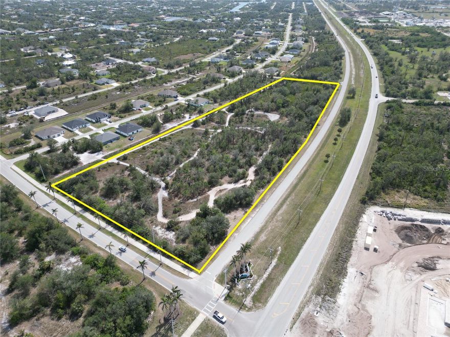 8.57 Acres of Prime Commercial Land For Sale. The property is zoned CG - Commercial General. The property is located between two large developments of South Gulf Cove and Rotonda West consisting of over 21,000 homesites combined. New Home Construction has been booming over the last several years which has created a huge demand for Commercial Services in the area. Cabana Bay the New Motor Coach Community located directly across Gasparilla Road consisting of 170 Units is scheduled to open this summer. The subject property is strategically located to service the areas of Boca Grande Island, Placida, Grove City, Rotonda West and South Gulf Cove. Allowable Uses Are, but not limited to Restaurants, Hotel, Grocery Store, Retail & Business Services plus many other uses. Zoning and Allowable Uses are in the attachments.(12.66 Acres of Commercial Land is For Sale across Keystone Blvd from the same seller)