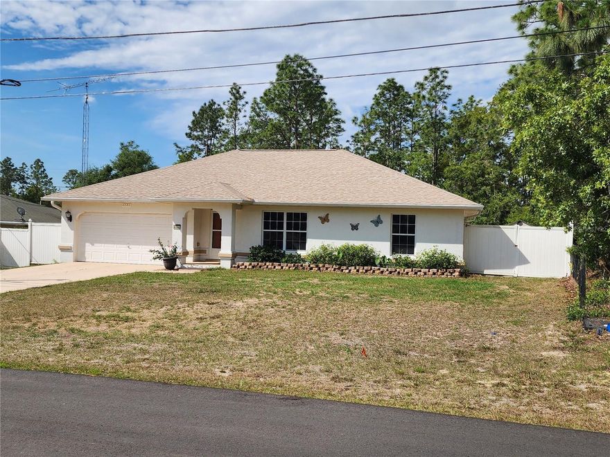Pristine Living in Southwest Ocala, minutes away from Ocala, I-75 and all amenities.
Discover true pride of ownership in this meticulously maintained and extra-clean home located in a private setting in Marion Oaks. Offering peace of mind through significant recent upgrades, this property is move-in ready and designed for a low-maintenance lifestyle.

Major Systems & Exterior Upgrades
Sleep soundly knowing the heavy lifting has already been done. This home boasts a brand-new architectural shingle roof (2024) and a high-efficiency A/C system installed in 2021, which received a further professional update in 2025. The exterior is equally functional, featuring two spacious storage sheds and convenient dual side-access points to the backyard, perfect for hobbyists or extra storage needs.

Interior Highlights
Step inside to a fresh, modern aesthetic featuring all-new laminate and tile flooring—completely carpet-free for easy cleaning! The heart of the home is outfitted with a massive, new 27 cu. ft. stainless steel refrigerator, ensuring plenty of space for family gatherings and meal prep.

Extended Living Space
Enjoy the beautiful Florida weather year-round in the fully enclosed Florida Room (added in 2012). This versatile space serves as the perfect sun-drenched sanctuary for morning coffee, a home office, or an additional lounging area away from the main living quarters.

Key Features at a Glance:

Roof: New Architectural Shingles (2024)

HVAC: New A/C (2021) with 2025 Update

Flooring: New Laminate & Tile throughout

Appliances: New 27 cu. ft. Stainless Steel Refrigerator

Bonus Space: Fully enclosed Florida Room (2012)

Outdoor: Two sheds with two side-access points

Condition: Extra Clean / Turn-key

Schedule your showing today to experience one of the cleanest homes on the market!