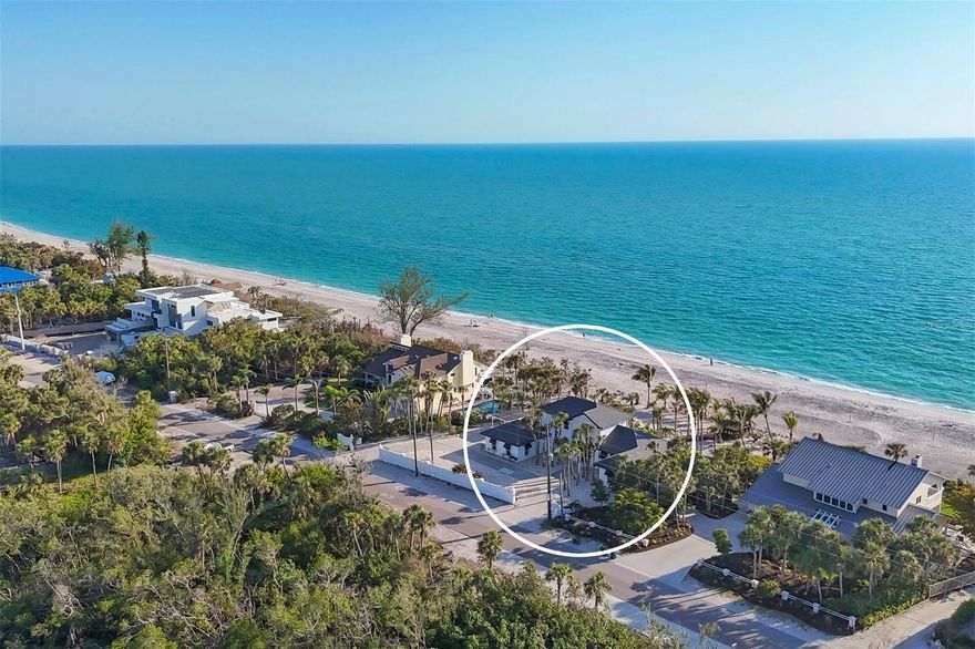 An extraordinary Gulf-front estate where timeless architecture meets the tranquility of island living. Located on exclusive Manasota Key, this classically designed residence offers 138 feet of pristine private beach frontage and deeded access to a private cove on the Intracoastal Waterway—ideal for building a dock, adding a boat lift, or simply enjoying waterfront serenity from both shorelines.
Set on a rare .71-acre Gulf-front estate, this elegant home spans over 3,000 square feet of meticulously curated living space. Each room is thoughtfully designed to frame breathtaking, panoramic views of the Gulf, creating a seamless blend between indoor refinement and the natural beauty of coastal Florida.
The home was reimagined in 2000, with many changes made to the original structure- a testament to these changes can be seen in the level of detail and craftsmanship now in the home.  From the expansive living room with travertine floors that add warmth and understated luxury. and formal dining space to the gourmet kitchen, every corner reflects a commitment to sophistication and comfort.
The upper-level Master Suite is a private sanctuary, capturing golden morning light over the Intracoastal and offering unmatched privacy and scale.  For the discriminating buyer, this amazing home sits high on a sand dune and had no water intrusion from hurricanes.  
Step outside to enjoy moonlit swims in your private pool, the soft whisper of waves as your soundtrack, and front-row seats to Manasota Key’s world-famous sunsets.
This is more than a home—it’s a lifestyle. Coastal, captivating, and completely yours.