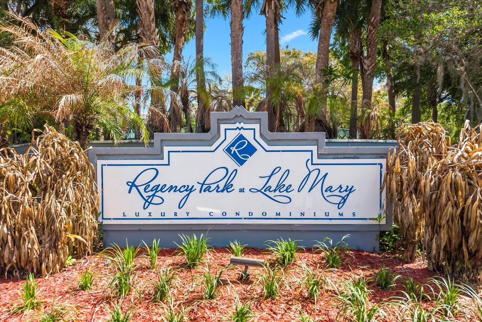 REGENCY PARK AT LAKE MARY A CONDO - Residential