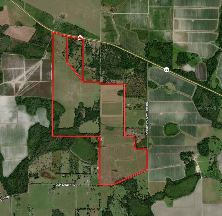 Discover a rare agricultural opportunity in the heart of Myakka City 250 pristine acres ready to realize your farming vision. This expansive property boasts an impressive 1,700 feet of frontage on HWY 70 and an additional 1,050 feet on Old Sandy Road, ensuring excellent access and visibility for a range of agricultural pursuits.
Property Highlights
Total Acreage: 500 acres of prime, fertile land, will split into two 250 acre parcels
Frontage: 1,700 feet on HWY 70 and 1,050 feet on Old Sandy Road
Subdivision Option: Property can be subdivided into two 250-acre parcelsideal for buyers seeking a more manageable investment or wanting to partner with others
Ideal Uses: potentially suited for a sod farm, vegetable farming, or other agricultural operations
Accessibility: Dual frontage provides flexible access and strategic positioning for logistics and operations
Please contact for additional details. Information provided herein is from sources deemed reliable but not guaranteed and is provided without the intention that any buyer rely upon it. Listing Broker takes no responsibility for its accuracy and all information must be independently verified by buyers.