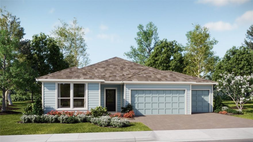 Under Construction. This amazing new single-story Nash II provides a convenient and low-maintenance floorplan with modern essentials, including a versatile study off the foyer. An inviting open-concept layout blends the kitchen, living and dining areas with direct access to a spacious covered lanai. Upon entry is a secluded secondary bedroom, while a spacious owner’s suite at the back of the home offers a serene retreat with a full bathroom and walk-in closet. Each home comes with Lennar’s Everything’s Included® promise, which includes new appliances as well as quartz countertops, blinds, and more in the price of your home. Sanctuary at Wellness Ridge is one of the most modern and anticipated new communities. R19 insulation is used to provide a quiet, comfortable and highly energy efficient home. LP Siding provides durability and impact resistance for your beautiful Florida home. Nestled in the heart of Clermont, FL, Sanctuary at Wellness Ridge is an exclusive 55+ master-planned community designed for those who prioritize a luxurious, health-focused lifestyle.  The state-of-the-art clubhouse is the vibrant heart of the community, where residents gather for events and activities. It features a fitness center and a golf simulator for year-round enjoyment. Sanctuary at Wellness Amenities include: clubhouse, resort style pool, fitness center, and walking trails. There are sports courts (basketball, pickleball, bocce ball), The sport courts will also feature chipping, a putting green and shuffleboard. Enjoy a fun & healthy lifestyle at Sanctuary at Wellness Ridge!