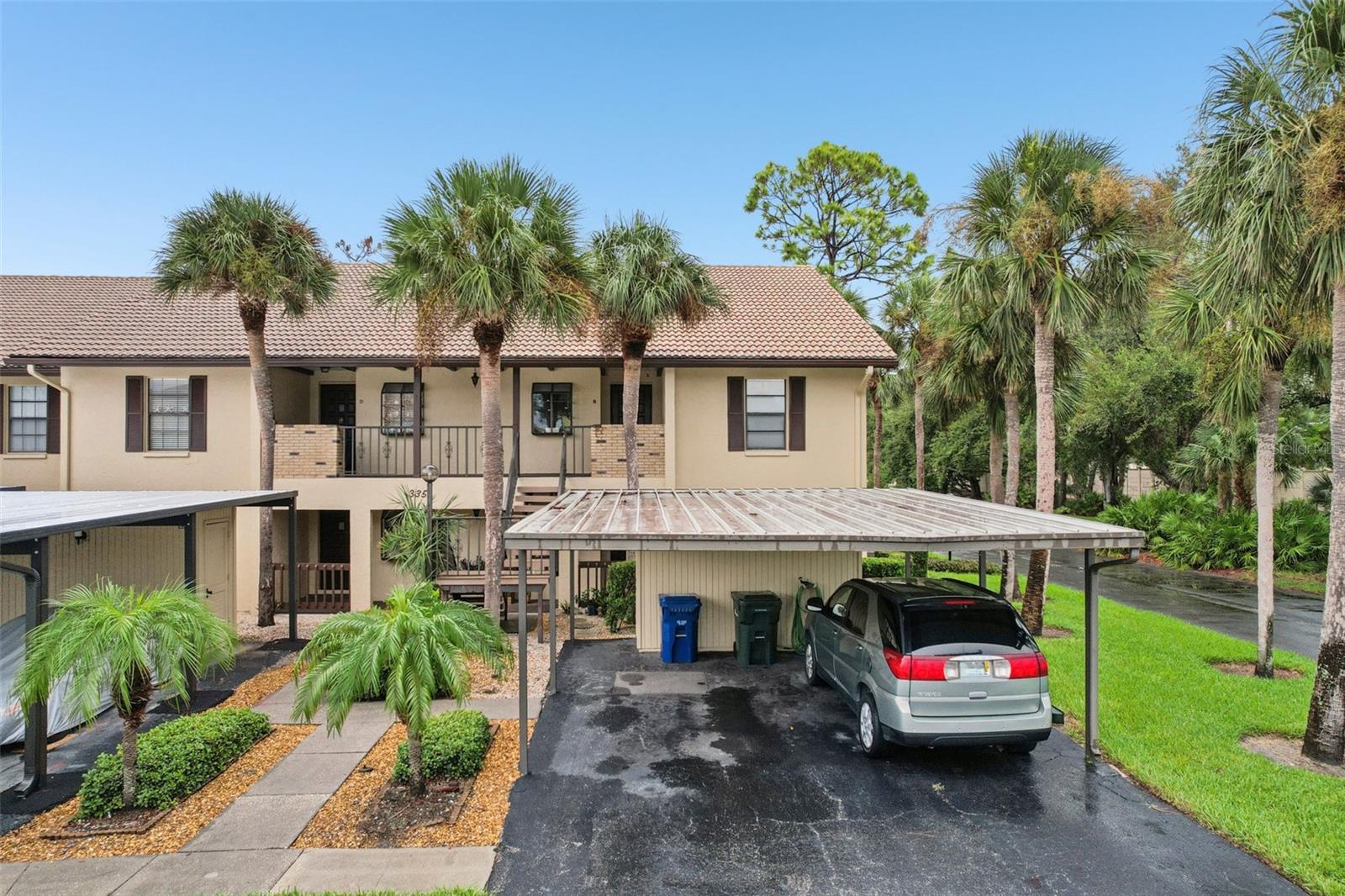 Welcome to Mission Lakes, one of Venice’s sought-after communities, where comfort and convenience meet Florida charm. This beautifully updated 2-bedroom, 2-bath second-floor end unit offers a peaceful retreat and a prime location just minutes from Venice Island, Gulf beaches, shopping, and dining.
Step inside to find an open, light-filled floor plan with neutral tones, and easy-care laminate flooring throughout. The spacious living and dining area flows seamlessly to the screened-in lanai, where you’ll enjoy tranquil mornings and sunset evenings overlooking the water.
The kitchen features granite counters, updated appliances, and ample storage—perfect for both everyday meals and entertaining. The primary suite includes a large walk-in closet and private bath, while the second bedroom offers comfort for guests or flexible use as a home office.
Additional highlights include: Optional furnishings for a turnkey move-in experience; Inside laundry with washer & dryer included; Covered carport plus guest parking; THREE Community pools and lush landscaped grounds maintained by the association
HOA fee covering cable, internet, water, sewer, trash, exterior maintenance, and reserves
This condo places you at the heart of Venice living—just minutes from historic Downtown Venice, the white sands of Venice Beach, golf courses, local farmers markets, and everyday conveniences like Publix and CVS. Whether you’re looking for a morning stroll along the Legacy Trail, dining al fresco on Venice Avenue, or catching a sunset at the pier, it’s all within easy reach.
This corner-unit condo is elevated for peace of mind, and part of a deed-restricted community with a minimum 1-month rental option, making it ideal for both seasonal and year-round living.
This Mission Lakes condo is ready for its next owner to enjoy the relaxed coastal lifestyle Venice is known for.