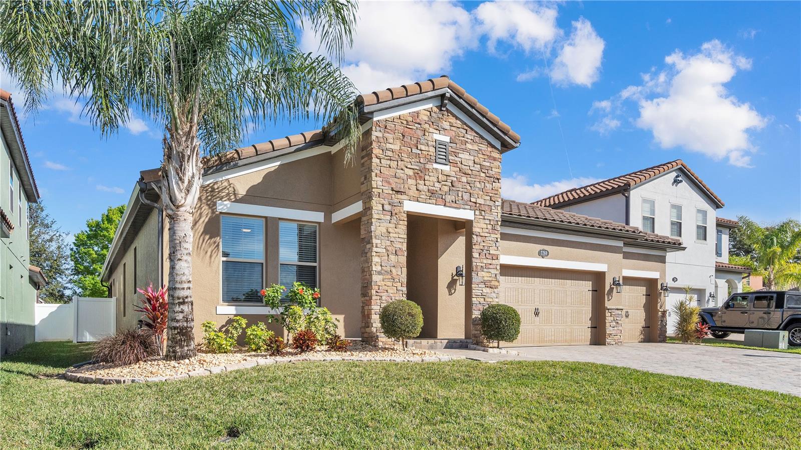 Welcome to 2260 Bella Luna Circle, a stunning 4-bedroom, 3-bathroom home with a 3 car garage. This beautiful property offers a split bedroom plan, providing ample room for you and your loved ones to spread out and make cherished memories.
With a 3-car garage and plenty of driveway parking space, there's no need to worry about finding a spot for your vehicles or guests' cars. The covered porch invites you to relax and enjoy the outdoors, while the fenced-in backyard offers privacy and security.
Inside the house, high ceilings create an open and airy feel, making each room feel bright and spacious. The open-concept layout is perfect for entertaining friends and family or simply enjoying quality time together. The kitchen boasts granite countertops, backsplash, stainless steel appliances, and a pantry for all your storage needs.
Convenience is key with a dedicated laundry room that makes chores a breeze. The master suite is a private oasis, complete with an en-suite bathroom featuring a large soaking tub, a separate shower & bathroom stall, dual vanities an enormous walk-in closet. It's the perfect retreat after a long day.
Home has been well-maintained!! New AC UNIT as of October 2023 installed -3.5 Ton Rheem Heat pump inside unit Evaporator & Air Handler. Condenser outside unit has also been replaced. EXTERIOR of home has recently repainted too!! Other UPGRADES included; Gutters 360 installed, Aqua Pure Water Softer throughout home, Hurricane slab installed on outside unit, Larger duck work returns installed on returns including hallways, UV light installed to prevent & kill mold, and vinyl flooring installed in Master Suite. WOW!
Location-wise, this property is centrally located between Tampa and Orlando, offering easy access to I-4. Whether you're looking to explore the vibrant cities or commute for work, you'll appreciate being just minutes away from all the excitement these areas have to offer.
In addition to its prime location, this gated community has plenty of amenities to enhance your lifestyle. Take a dip in the temperature-controlled community pool or relax in the community spa/hot tub. If you're feeling active, make use of the basketball court for a friendly game or two.
When it comes to necessities daily, you'll find a range of retail shopping, restaurants, grocery stores, schools, and medical facilities within close proximity. Everything you need is just a short drive away, making life convenient and hassle-free.
Don't miss out on the opportunity to make this stunning house your new home. Contact us today to schedule a viewing and experience the beauty and convenience of 2260 Bella Luna Circle for yourself.