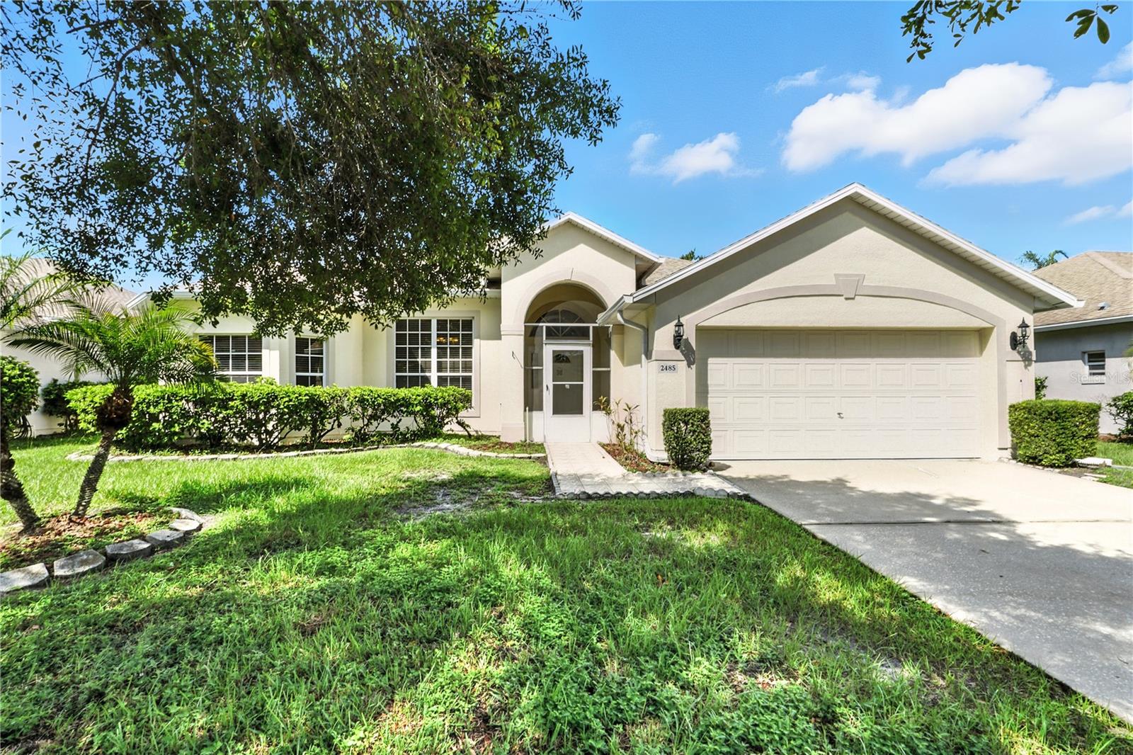 our chance to get this amenity rich gated community is here including a resort sized community pool, a waterfall kids pool, a very well equipped gym, a playground, a recreation building and tennis courts, and a basketball court. This beautiful home is move in ready with 4 bedrooms 2 baths with 2-car garage, featuring, new exterior paint, a new roof from 2023, a huge master bathtub for you to relax, your own large recreation area with pool table included, huge fence back year for your privacy, gardening need or for your lovely pets to play. The hurricane shutters and the boards are in place. Currently, this property has no homestead property tax, The Homestead owner-occupied yearly property tax will be lower.