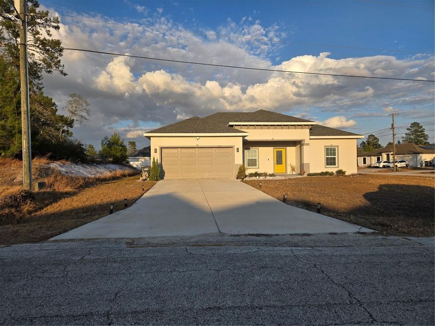 Welcome to this beautifully maintained 3-bedroom, 2-bathroom single-family home located in the growing Poinciana/Kissimmee area. Built in 2020, This home offers a modern open-concept floor plan with spacious living and dining areas, perfect for everyday living and entertainment. The kitchen opens seamlessly to the main living space and features ample cabinetry and counter space. 
The primary suite includes a private bathroom and walk-in closet, while the secondary bedrooms are generously sized. Enjoy ceramic tile flooring, high ceilings, and indoor laundry room, and a 2-car garage. The large backyard and nice lanai provide plenty space for outdoor activities. Conveniently located near shopping, schools, dining and major roadways. Move-in ready and must-see!