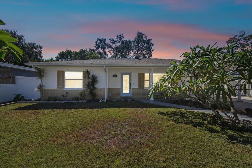 Here is the meticulous completely updated pool home you have been searching for in the High & Dry out off flood zone & quiet neighborhood located in the heart unincorporated Pinellas County / St. Petersburg. Upon first glance, you’ll immediately notice the home’s great curb appeal, thanks to its beautifully manicured mature landscape and attention to detail homeowner that keeps everything in top notch condition that continues through the house and into your personal resort style backyard fully fenced & equipped with common sightings of owl’s to top off the cool factor. This home also has solar panels that create an average power bill around $90.00 per month. This area does allow short-term rentals if you’re looking for an investment property to airbnb or a great home to owner occupy and enjoy. This house is a must see!!
Please note that this home is equipped with a monitored front door voice & video recording device.