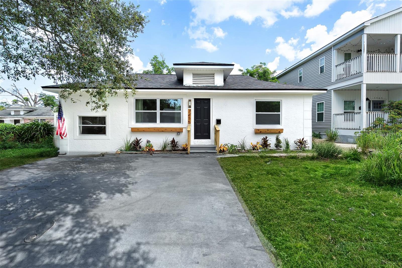 Fantastic 4 bed, 2 bath home. Fully remodeled in 2025, including brand new roof, full electric rewire, new electrical panel, new water heater, new AC, new impact windows. Above all, home comes with home warranty. Stylish kitchen with stainless steel appliances, trendy baths, spacious layout, and oversized, fully fenced yard. No flood zone, no HOA.