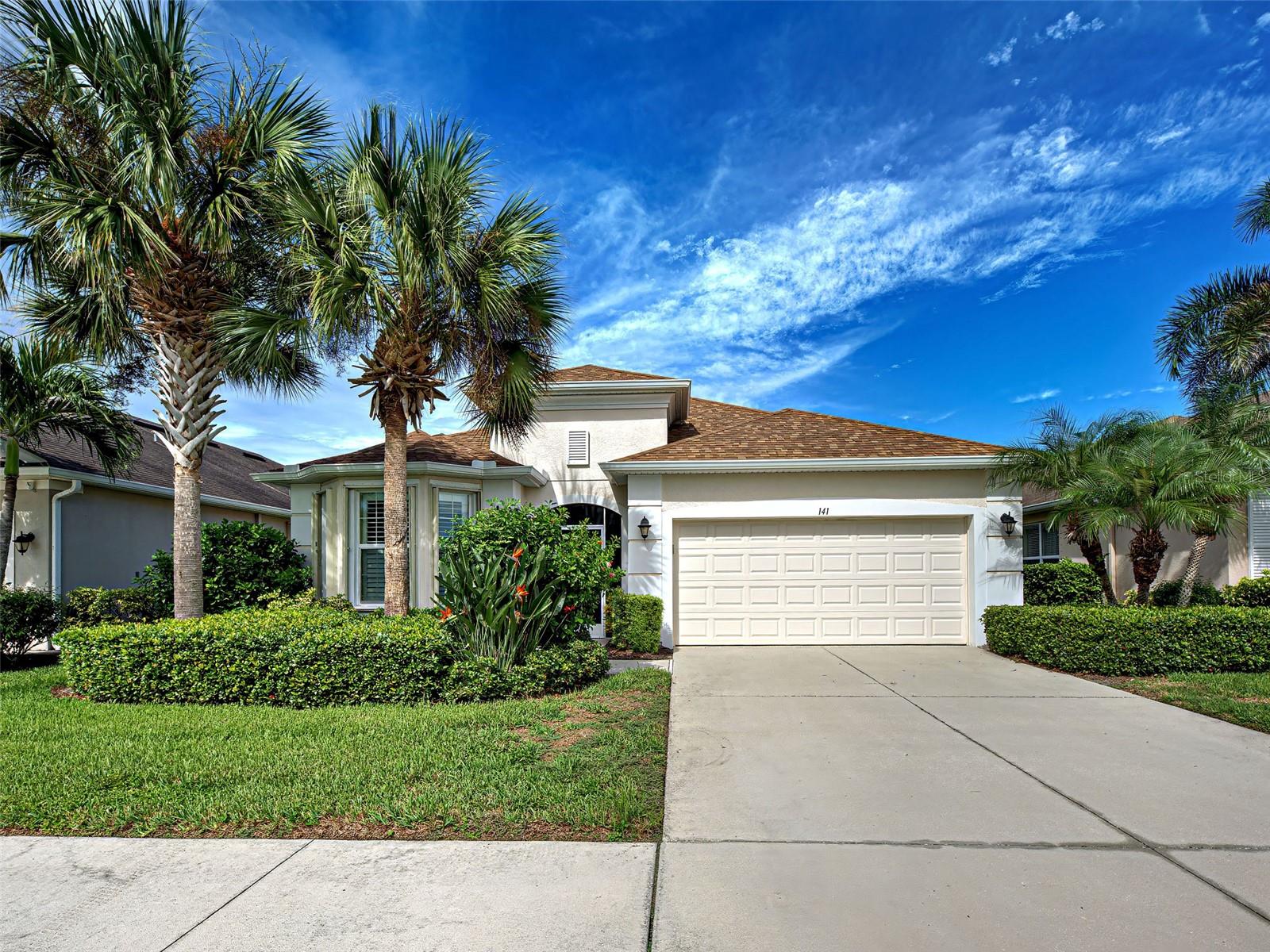 Welcome to this meticulously maintained single story home, with the perfect combination of comfort and thoughtful upgrades overlooking a sparkling pool with fountain, extra large lanai creating the perfect outdoor entertaining space. Step inside to an open, light-filled floor plan featuring a spacious great room, a separate dining area with abundant natural light. The kitchen is both stylish and functional,
featuring granite countertops, stainless steel appliances, 42" cabinets with crown molding, a designer tile backsplash with large pantry and space for table and chairs where you can enjoy your morning coffee overlooking the pool. Elegant tile flooring runs throughout the main living areas, luxury vinyl plank in the guest room for a clean and modern look.
The spacious primary suite accommodates a king-size bed and features a large walk-in-closet, plantation shutters with a en-suite primary bathroom with shower, split vanities and walk-in-closet and private water closet. Two additonal bedroom provides ample space for guest with their own bathroom and a den or home office. With a new roof 2024, pool heater, gutters, AC and resurfaced pool deck that was completed August 2025! Interior laundry room with custom cabinets making laundry day load of fun ! A two car garage with epoxy flooring and plenty of storage space . The front of the home entry has a nice screened area with tile plank flooring making the area very welcoming. This home is nestled within the desirable community of Verona Reserve with a community pool and private dog park for your furry friends. It is ideally located less than 4 miles from Historic downtown Venice , Venice Beach, restaurants , theater, Venice Fishing Pier, Sharky's on the Pier and Fins waterfront dining . Best of all Verona Reserve is in walking distance to Publix Grocery Store, Banking, UPS, Nail salon and much more . Close proximity to I-75 and Tamiami Trial commuting and travel are incredibly convenient. This beautiful move-in-ready home offers the perfect blend of luxury, lifestyle, and location . Don't miss your chance to make it yours. Schedule your private tour today ! Most furniishings available .