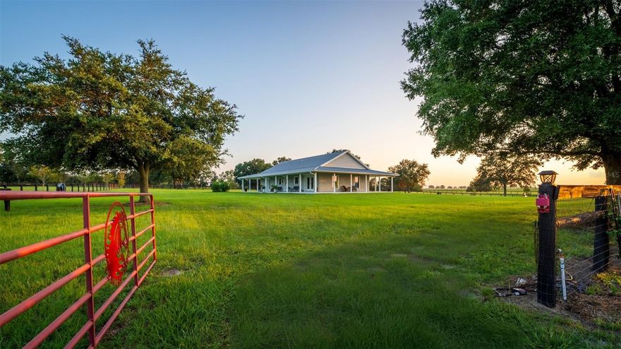 Away from the main road, a very peaceful and pristine 19 acres farm, surrounded by hundred of acres of wood and fields. Animal lovers, Airplane pilots, this is your perfect getaway. No HOA. Custom concrete home, very charming and well maintained with 3 Bedrooms, 2 Bathrooms, a bonus room in the attic and a wraparound porch. A Barn with 2 large stalls and 2 extra outdoor stalls, tack room, hay room and a full bathroom. A 200 x 150 Ft Arena overlooking the large pond. A Gazebo to enjoy the sunrises and the sunsets. Cryoboard Fences all around. 3 very large paddocks with automatic waterers for your horses and livestock. Airplane Hangar insulated that is also very convenient for all your toys, cars collection, farm equipment and/or your plane. A perfect man cave with beautiful view on the 2,700 Ft long grass airstrip. 2 ponds, old oak trees, over 60 newly planted trees in the property. Easy to maintain. Conveniently located 15 minutes from HITS, Williston, 30 minutes from WEC and Ocala.