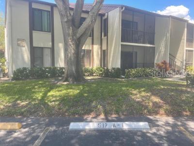 Pine Ride Condominium is lovely 55+ adult, pet friendly, retirement community. Located in the heart of Palm Harbor, one of the most desirable areas in Pinellas County. There is easy access to many restaurants, shopping, and good proximity to the beaches. The grounds are beautifully kept. Enjoy the great scenery as your stroll along the pond. The community also offers a Club house for activities, a heated swimming pool, and a hot tub. This two bedroom, two bath unit is located on the very desirable first floor. Home has an eat-kitchen as well as dining area. The home is kept in immaculate condition. All appliances, fixtures are original and work. Buyers have the opportunity to come in and make it to their own liking. The unit features a water softener, the garbage disposal is also new. The unit has a utility space for the washer and dryer. Flooring is ceramic tile throughout with carpet in the bedrooms. The home also features a screened in patio for relaxation. This property is great for a anyone looking to make it a forever home, or an investor! There is no minimum required wait time before renting. Low HOA fees include Cable, Internet, Water, Pest Control, Trash, Sewer, Pool, Roof, and Exterior Maintenance. **room sizes are approximate, please measure yourself to verify**