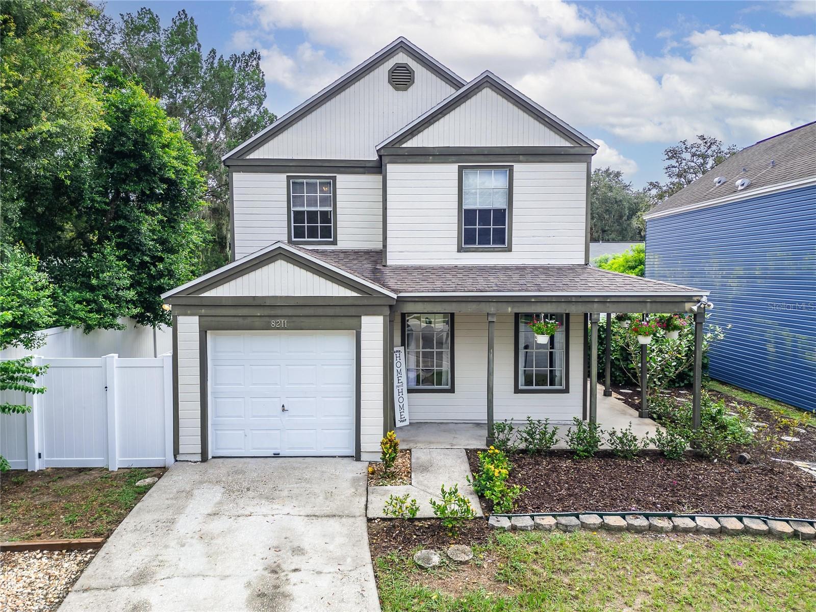 Charming home nestled on a quiet cul-de-sac in the desirable Orange River Estates community of Temple Terrace. This well-appointed residence offers comfortable living with a thoughtfully designed floor plan featuring a welcoming living room, dining room, kitchen with breakfast bar and convenient powder room on the main level.The second floor boasts a spacious master suite complete with a walk-in closet and ensuite bathroom featuring a walk-in shower. Two additional bedrooms and a full bath provide flexible space for family or guests. Step outside to your private oasis - a fully fenced backyard showcasing an elegant paved patio, ideal for outdoor dining and entertaining. The property includes an attached garage plus an extended driveway offering ample parking for multiple vehicles. Orange River Estates residents enjoy exceptional amenities including a community pool, tennis courts, pickleball courts, and children's playground. Prime location provides convenient access to shopping, dining, and major highways, combining suburban tranquility with urban accessibility.