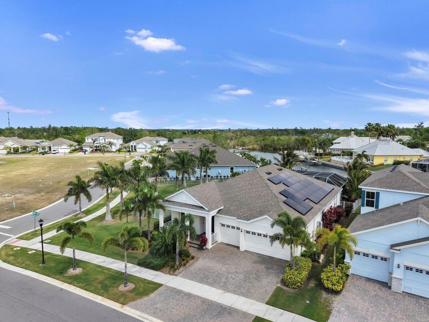Welcome to luxury living in the highly sought-after Marisol Pointe at MiraBay in Apollo Beach! This stunning 4-bedroom, 3-bathroom POOL home with full SOLAR offers 2,625 sq ft of thoughtfully designed living space on an oversized 0.36-acre lot, combining elegance, comfort, and Florida lifestyle at its finest. Step inside to find a spacious open floor plan with wood-look tile flooring throughout the main living areas, including a generous living room, a chef-inspired kitchen, and a formal dining space perfect for entertaining. The home also features a private office, ideal for remote work or a quiet retreat. The primary suite provides a relaxing escape with ample space and comfort, while three additional bedrooms offer flexibility for family, guests, or hobbies. With a 3-car garage there is no shortage of storage or functionality. Situated in a premier waterfront community, residents of MiraBay enjoy resort-style amenities, including a clubhouse, pool, fitness center, and access to scenic waterways. The HOA maintains a vibrant community atmosphere. Conveniently located near major roadways, shopping and dining. This home offers both tranquility and accessibility. Don't miss your opportunity to own a beautiful home in one of Apollo Beach's most desirable communities - schedule your private showing today!