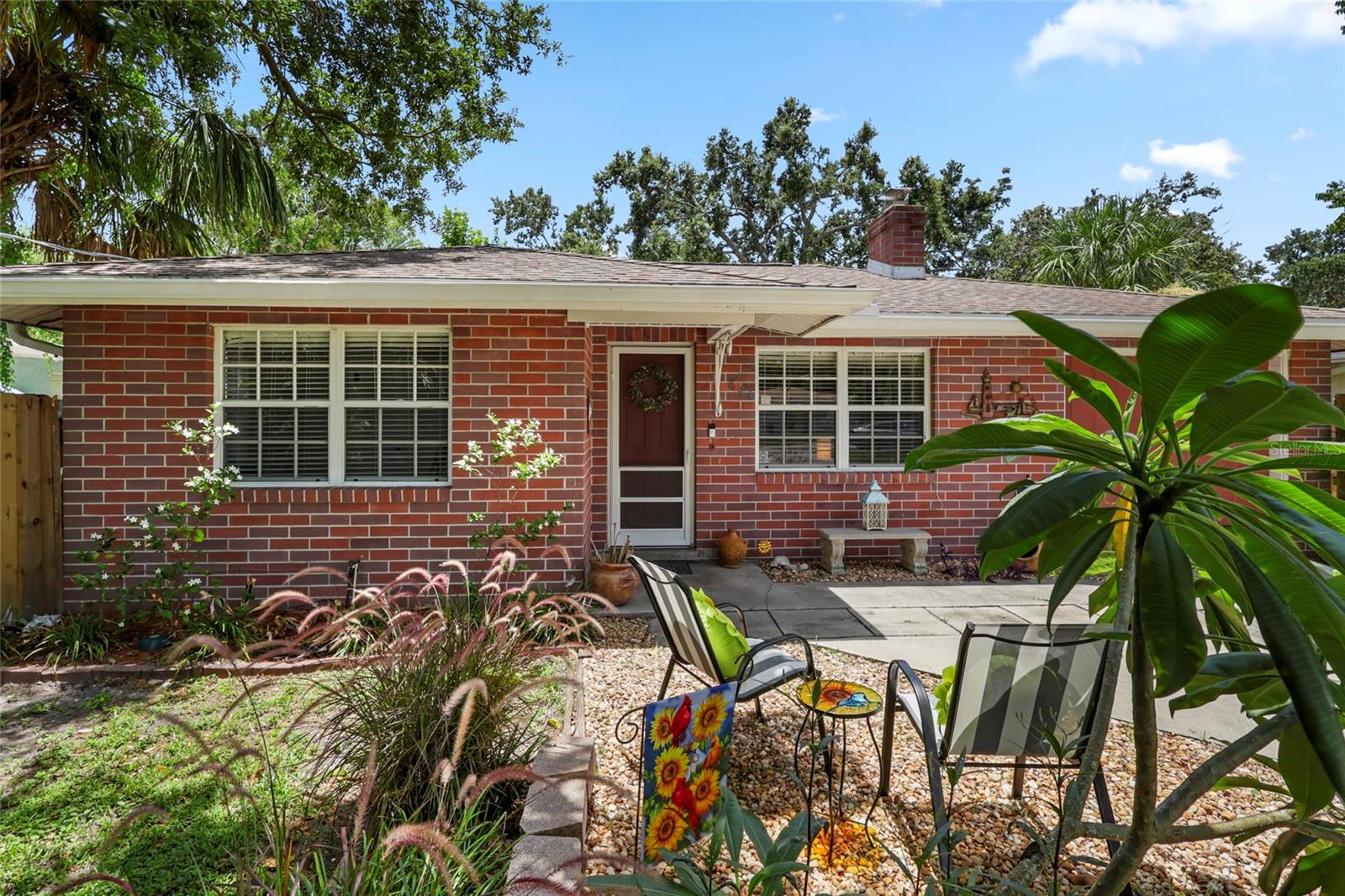 Welcome to your slice of vintage Sarasota charm! This 2-bedroom, 2-bath gem in Indian Beach/Sapphire Shores is bursting with personality—just like the neighborhood. Tucked under swaying palms on a quiet street, this 1950s beauty features a cozy brick fireplace, bright open living spaces, and a fully fenced backyard ready for BBQs, pets, or your next garden party. Love culture and convenience? You’re minutes from The Ringling, Jungle Gardens, downtown Sarasota, and the bayfront. No HOA, tons of potential, and a one-car garage for your beach gear or bikes. Whether you’re dreaming of a groovy mid-century reno or just want to move in and vibe, 846 42nd St delivers the Florida lifestyle with room to play. Come fall in love!
