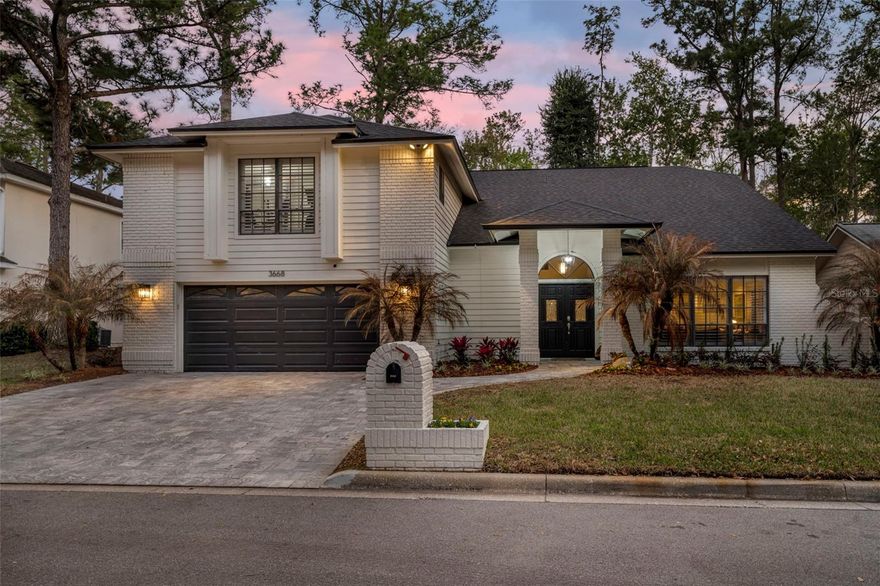 Nestled in the heart of Sweetwater Springs, a beautiful, gated enclave bordering Wekiwa Springs State Park, this exceptional canal-front residence offers an opportunity to live immersed in Old Florida’s natural beauty. With deeded access to both the Wekiva River and spring-fed Lake Brantley, residents enjoy a lifestyle designed for skiers, paddlers, boaters, and nature enthusiasts alike. The neighborhood features multiple private parks, tennis and pickleball courts, playgrounds, a residents-only clubhouse, and a private kayak launch providing direct river access. From the Sweetwater Springs private riverfront park — exclusively for the 79 homes within the community — enjoy peaceful paddles into Wekiwa Springs State Park, where towering cypress trees, crystal-clear springs, and protected wildlife habitats define the landscape. Manatees, otters, deer, wild turkeys, and abundant native wildlife are frequent visitors, creating an environment that feels more like a private nature preserve than a neighborhood. Tucked on a quiet cul-de-sac, this 5-bedroom, 3.5-bath home with a bonus room (could be a 6th bedroom) offers a spacious two-story layout thoughtfully designed for both comfort and entertaining. Freshly updated with light, bright paint and finishes, the home maintains its traditional character while embracing a refreshed, move-in ready appeal. Custom built-in carpentry features throughout add warmth, craftsmanship, and architectural interest, enhancing the home’s timeless feel. The gourmet eat-in kitchen features granite counters, stainless appliances including a split oven and subtle elevated features such as a "pot-filler" water fixture above the stovetop. The kitchen flows seamlessly into the inviting family room anchored by a cozy wood-burning fireplace. A private guest suite and pool-access bath are conveniently located on the main level, along with a powder room for visitors. Upstairs, four additional bedrooms include the expansive primary suite, which overlooks the sparkling pool and tranquil canal waters beyond. A large upstairs balcony provides a peaceful vantage point to enjoy morning coffee while taking in serene water views. The versatile bonus room offers flexible space for a home office, media room, or playroom. Outdoor living shines with a beautifully resurfaced saltwater screened pool, a new pool heater, and freshly installed pavers enhancing both the pool deck and driveway. The expansive screened lanai creates an inviting setting for entertaining or unwinding after a day on the river and is pre-plumbed for a kitchen. Other significant improvements include a roof replacement in 2022 and a new water heater in 2024 providing peace of mind for future owners. Zoned for highly regarded Lake Brantley schools, this location perfectly balances privacy, natural beauty, and convenience to shopping, dining, and major roadways. For buyers seeking a nature-centered waterfront retreat in a gated, low-inventory community, this home is the one for you!