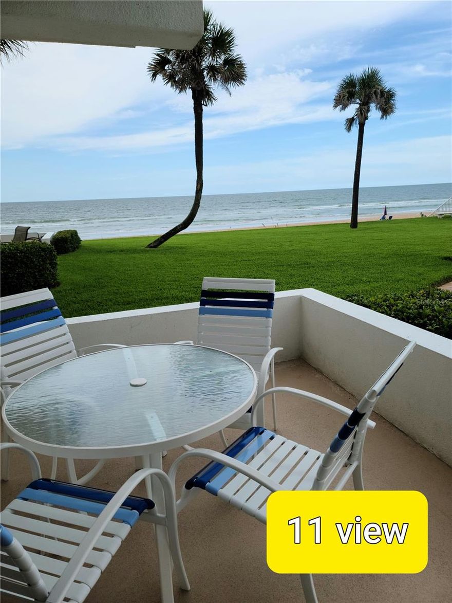 Garden style 2 bedroom - 2 bath condo located in a prime spot for views of the ocean and the courtyard pool.  Extra large patio with new patio furniture.